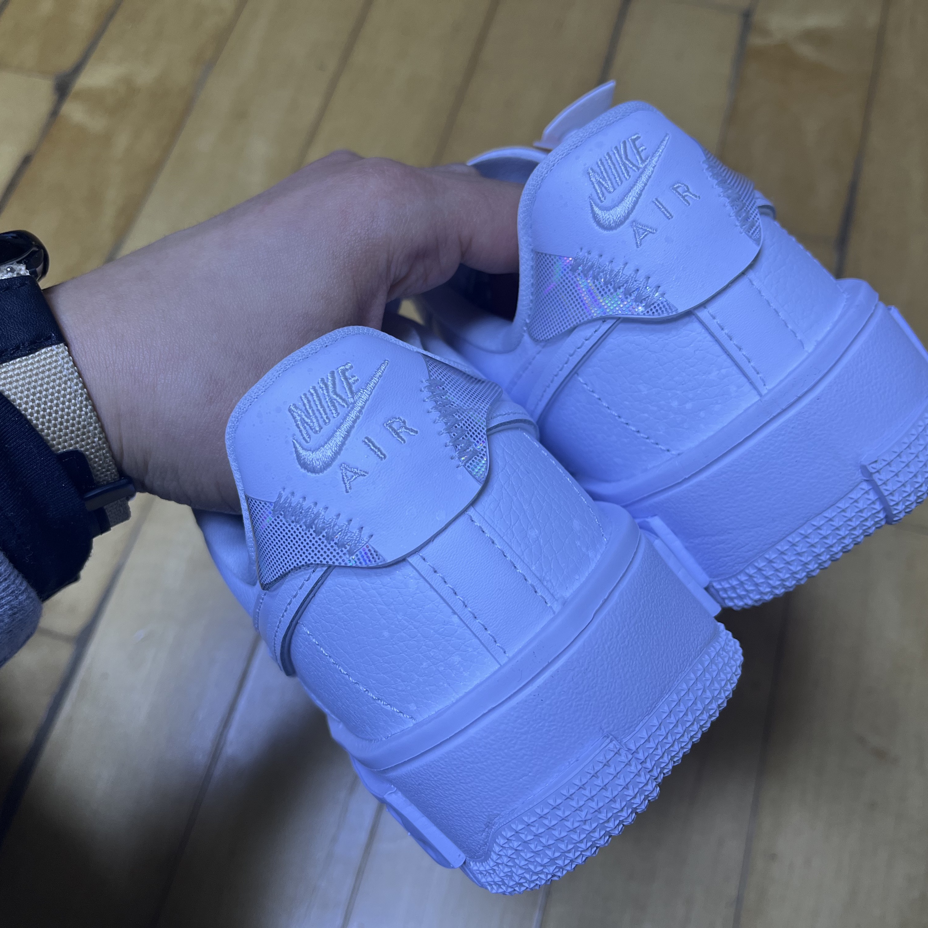 (W) Nike Air Force 1 Fontanka White Pearl 착용 스타일 - 2