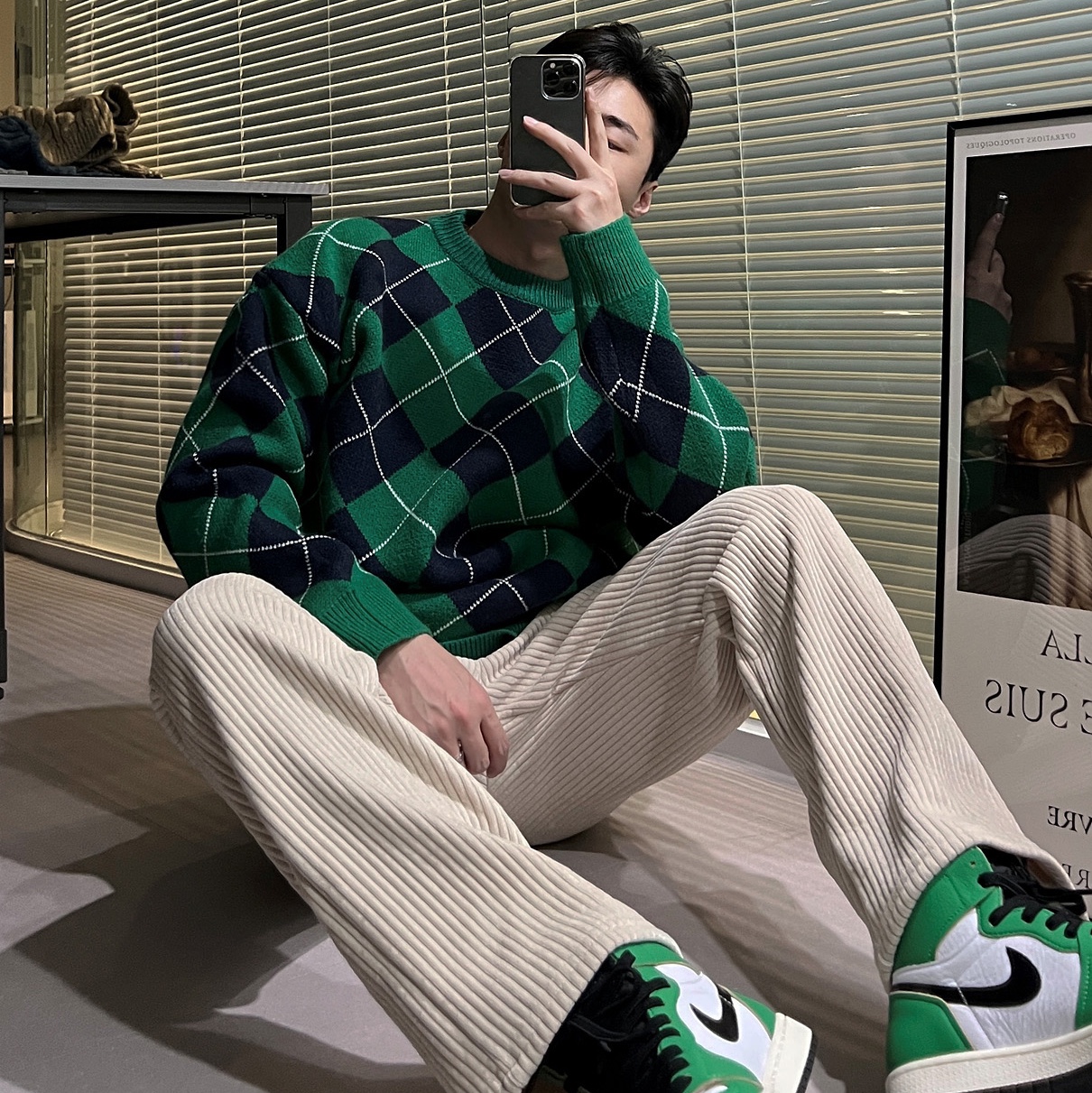 (W) Jordan 1 Retro High OG Lucky Green 착용 스타일