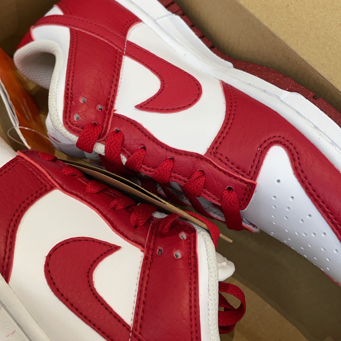 (W) Nike Dunk Low Next Nature Gym Red 착용 스타일