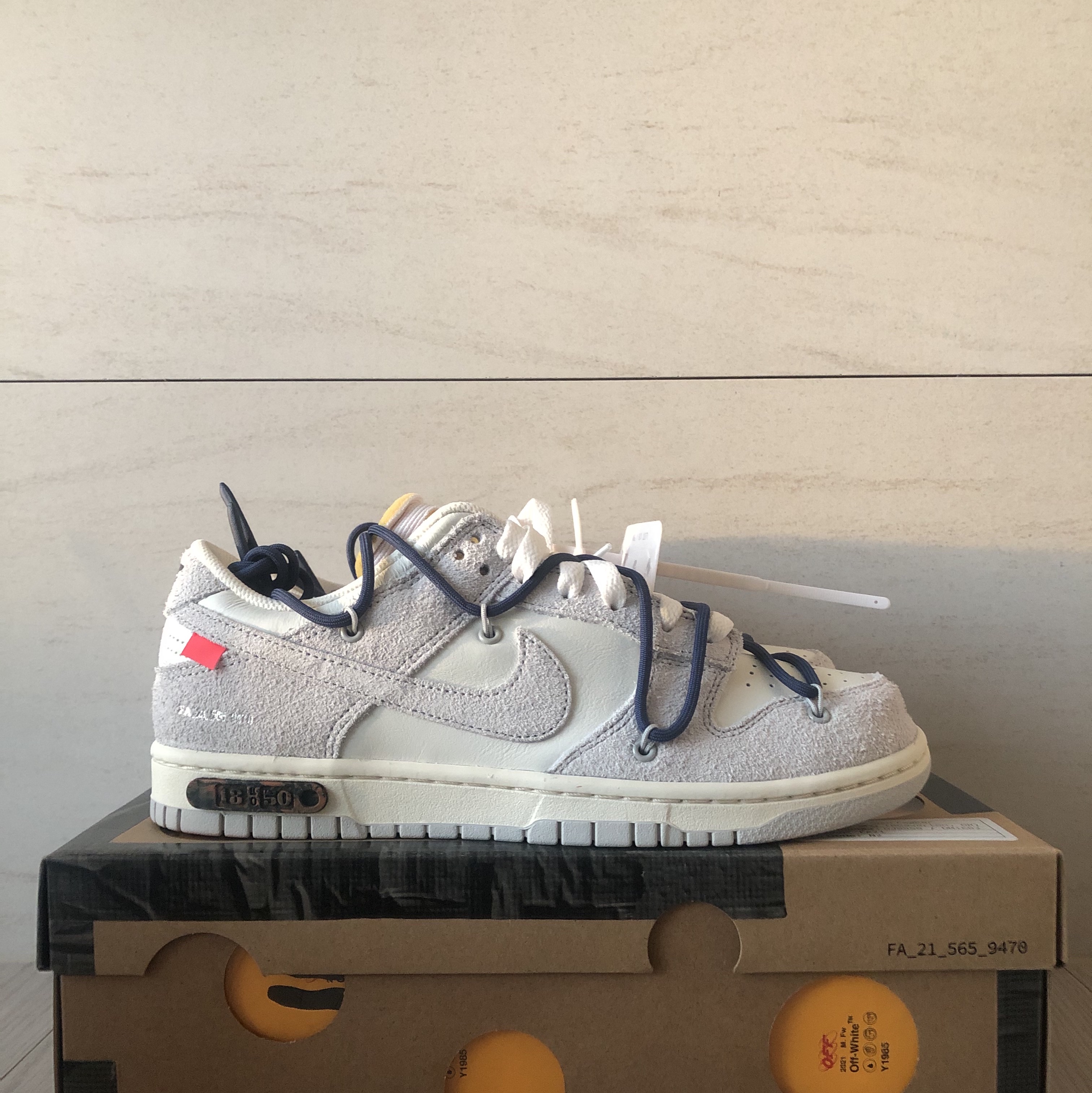 Nike x Off-White Dunk Low The 50 - Lot 18 착용 스타일
