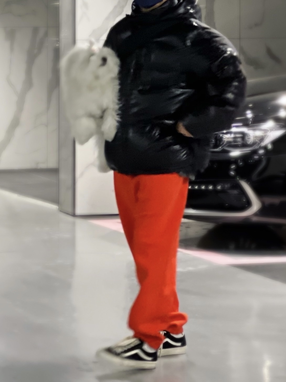 Supreme Featherweight Down Jacket Black - 21FW 착용 스타일 - 3