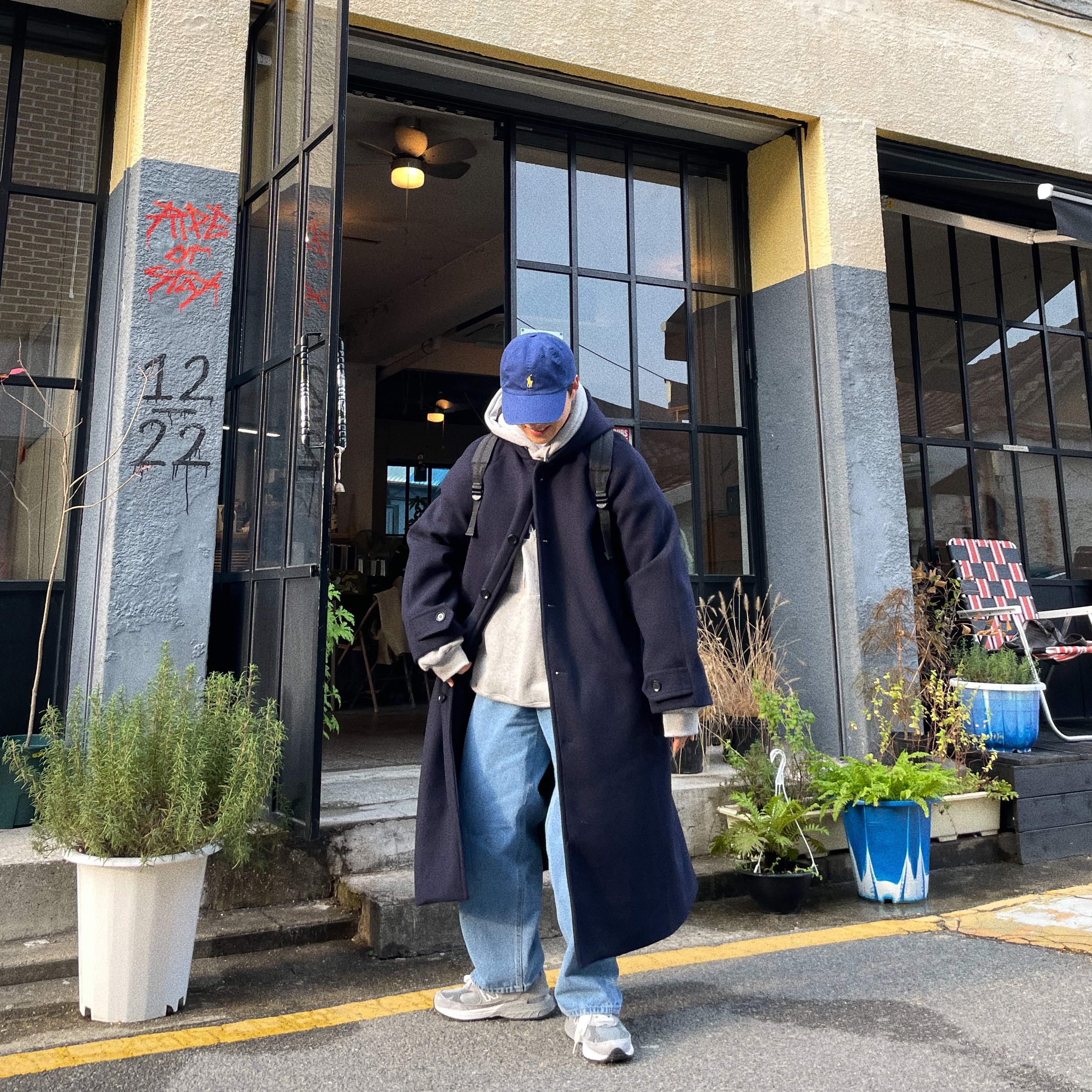 New Balance 993 Made in USA Grey - D Standard 착용 스타일 - 2