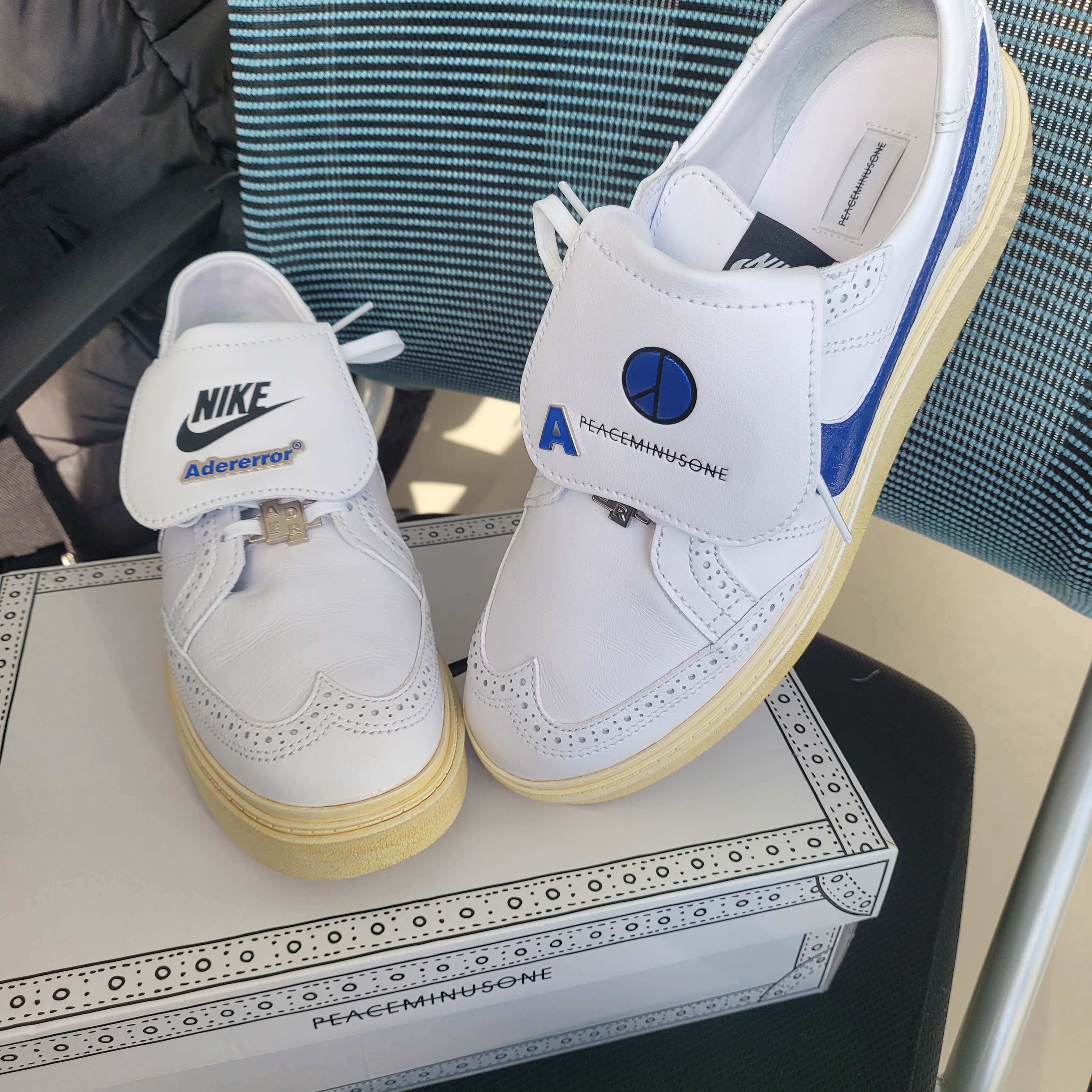 Nike x Peaceminusone Kwondo1 White 착용 스타일 - 2