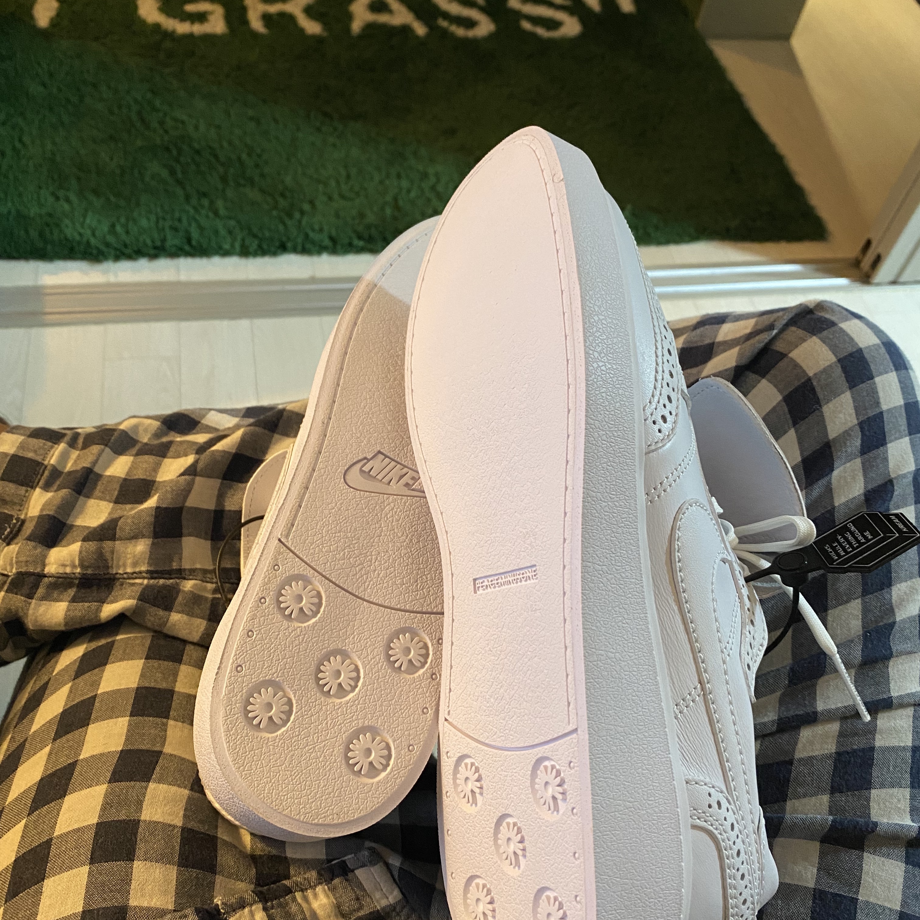 Nike x Peaceminusone Kwondo1 White 착용 스타일 - 3