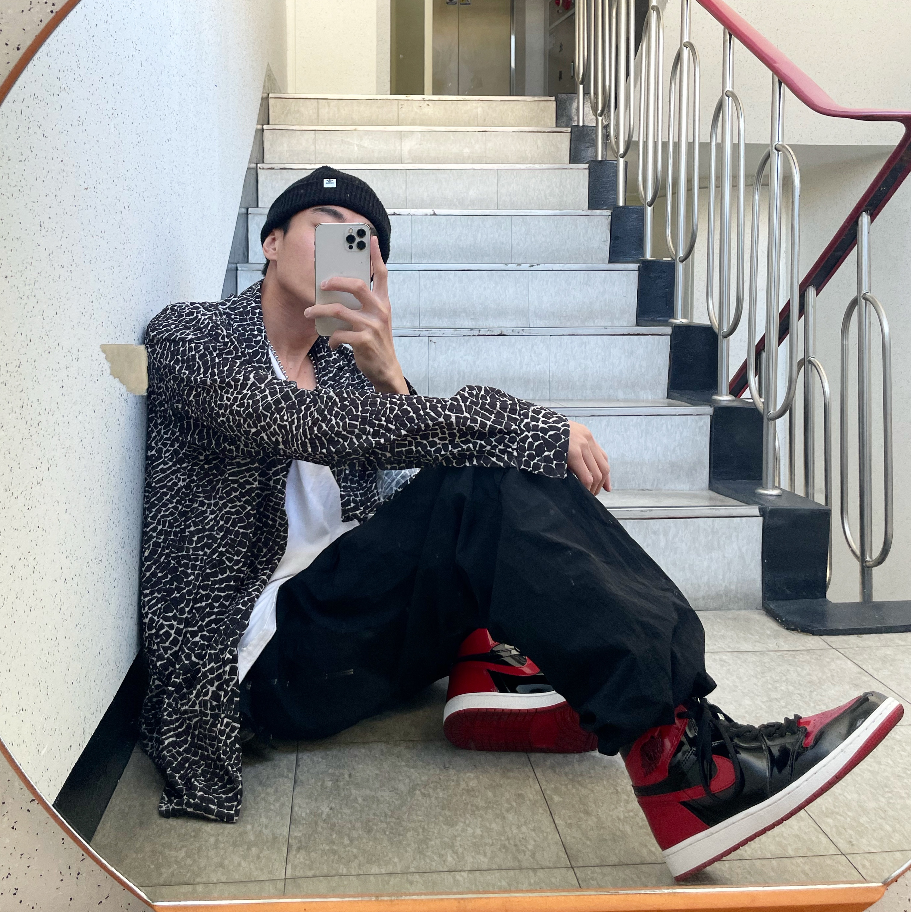 Jordan 1 Retro High OG Patent Bred 착용 스타일