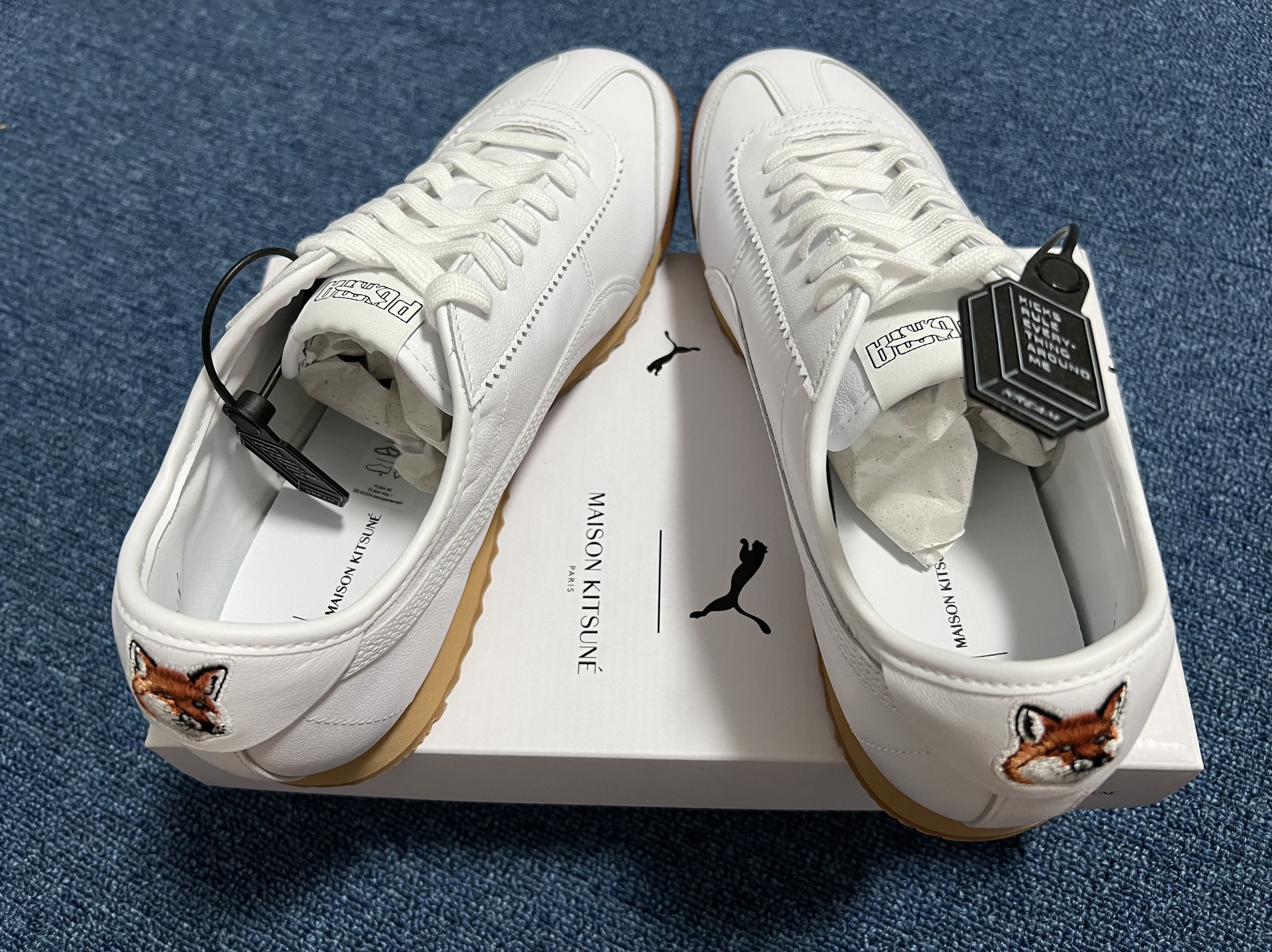Puma x Maison Kitsune Roma White 착용 스타일 - 2