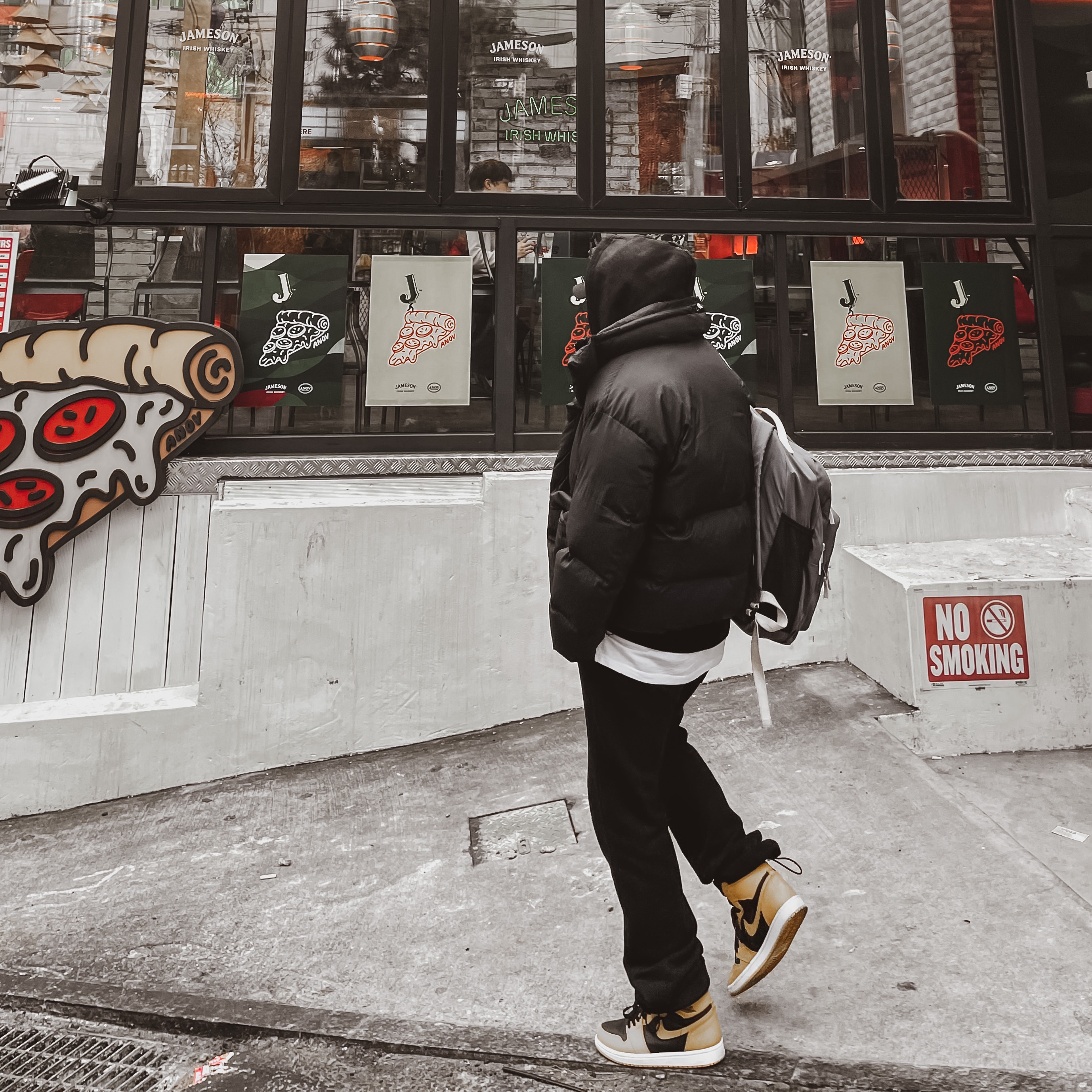 Jordan 1 Retro High OG Pollen, Stussy Basic Stussy Hoodie Black 2021 착용 스타일 - 2