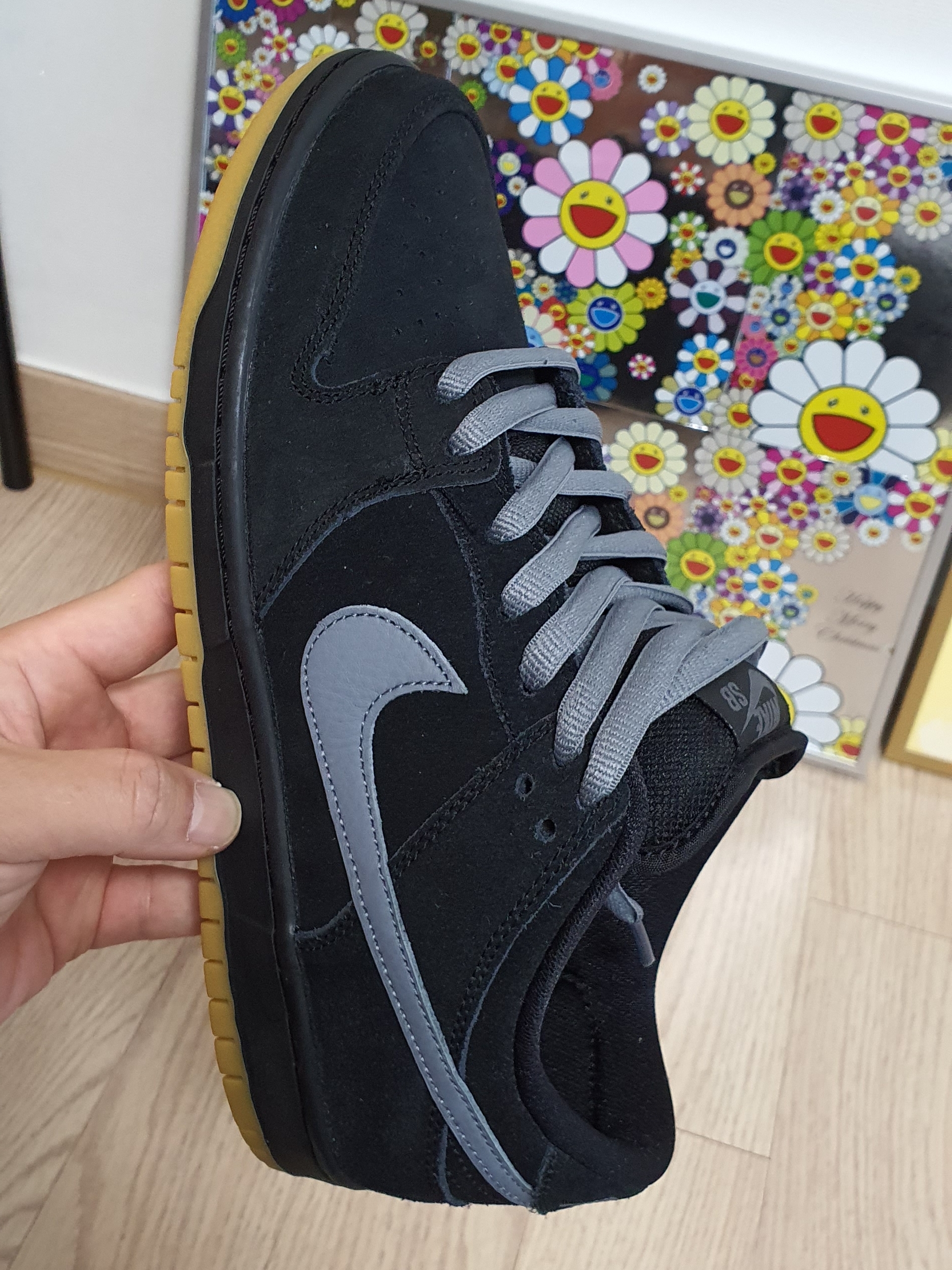 Nike SB Dunk Low Pro Black Cool Grey 착용 스타일