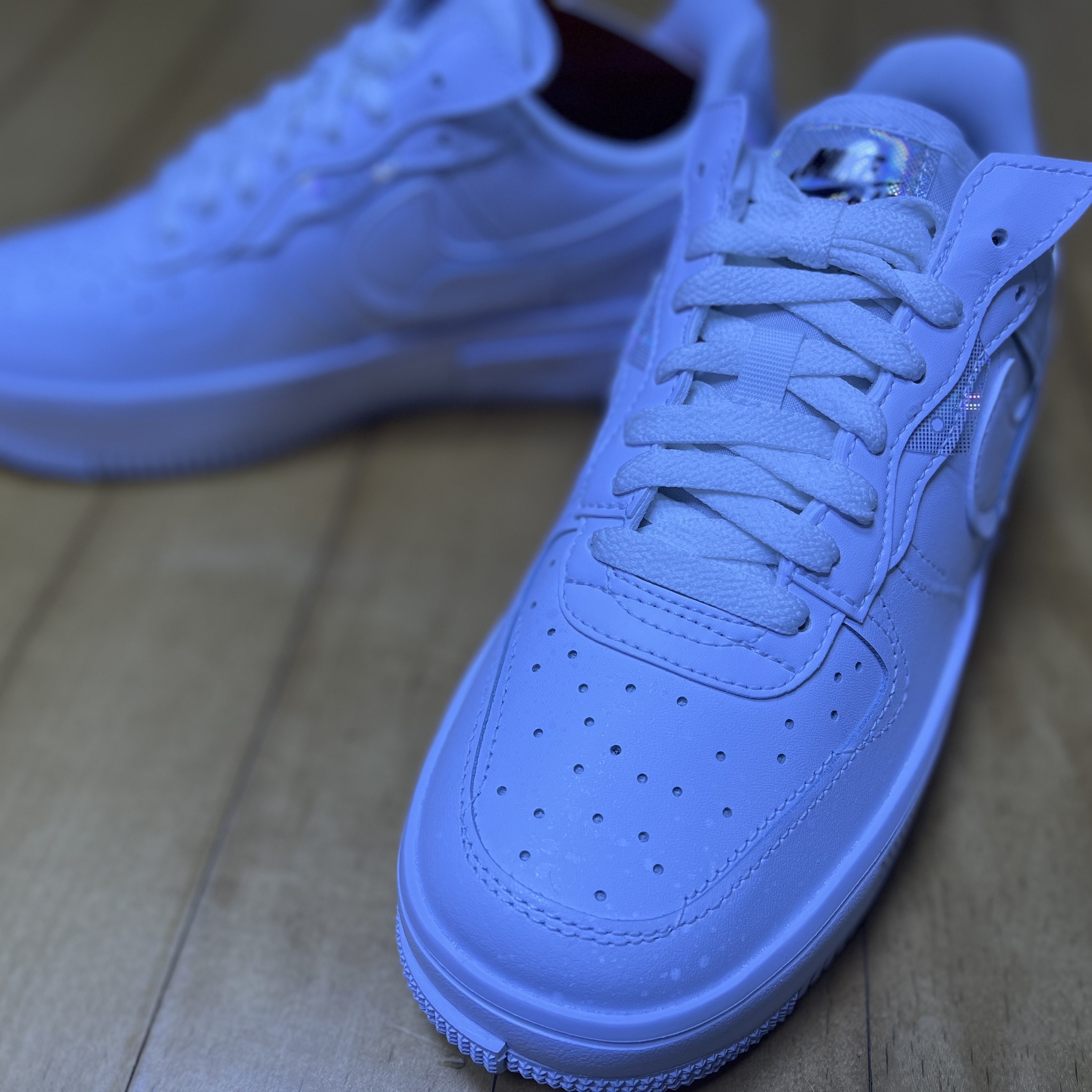 (W) Nike Air Force 1 Fontanka White Pearl 착용 스타일 - 1
