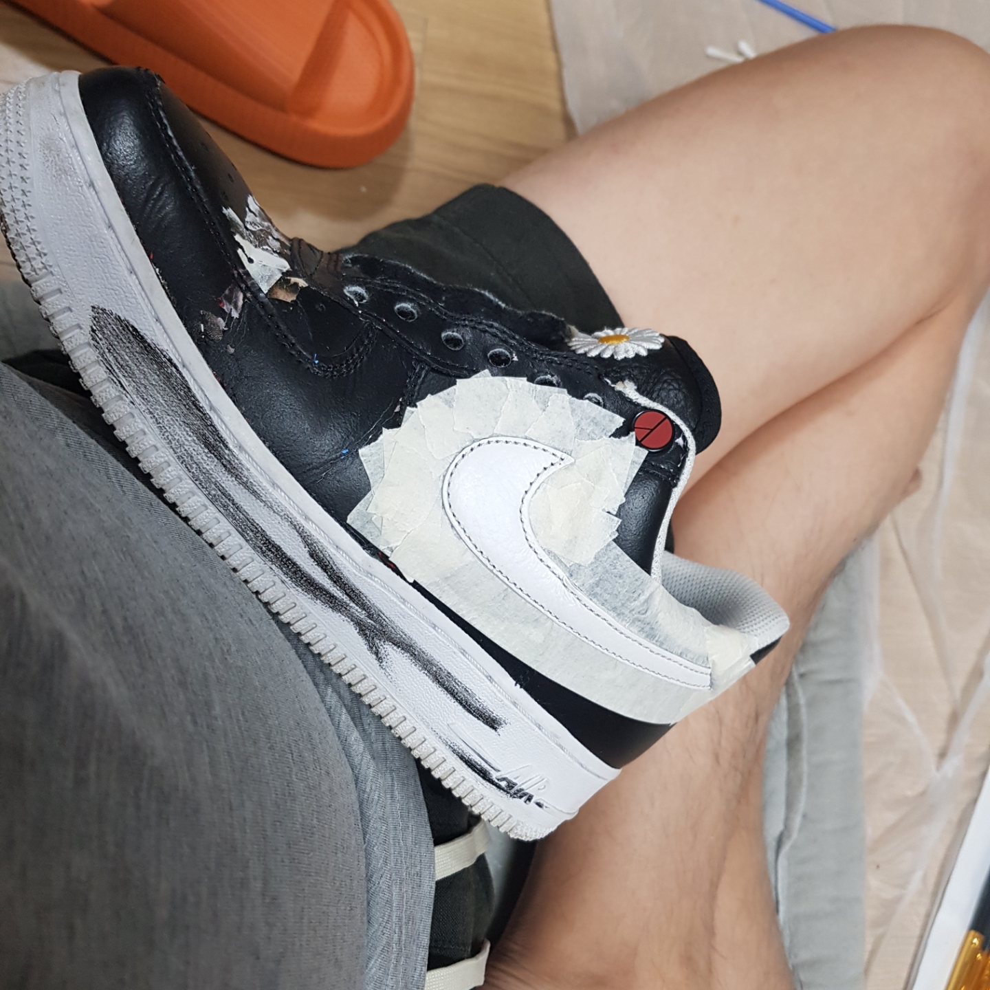 Nike x Peaceminusone Air Force 1 Low Para-Noise 착용 스타일 - 5
