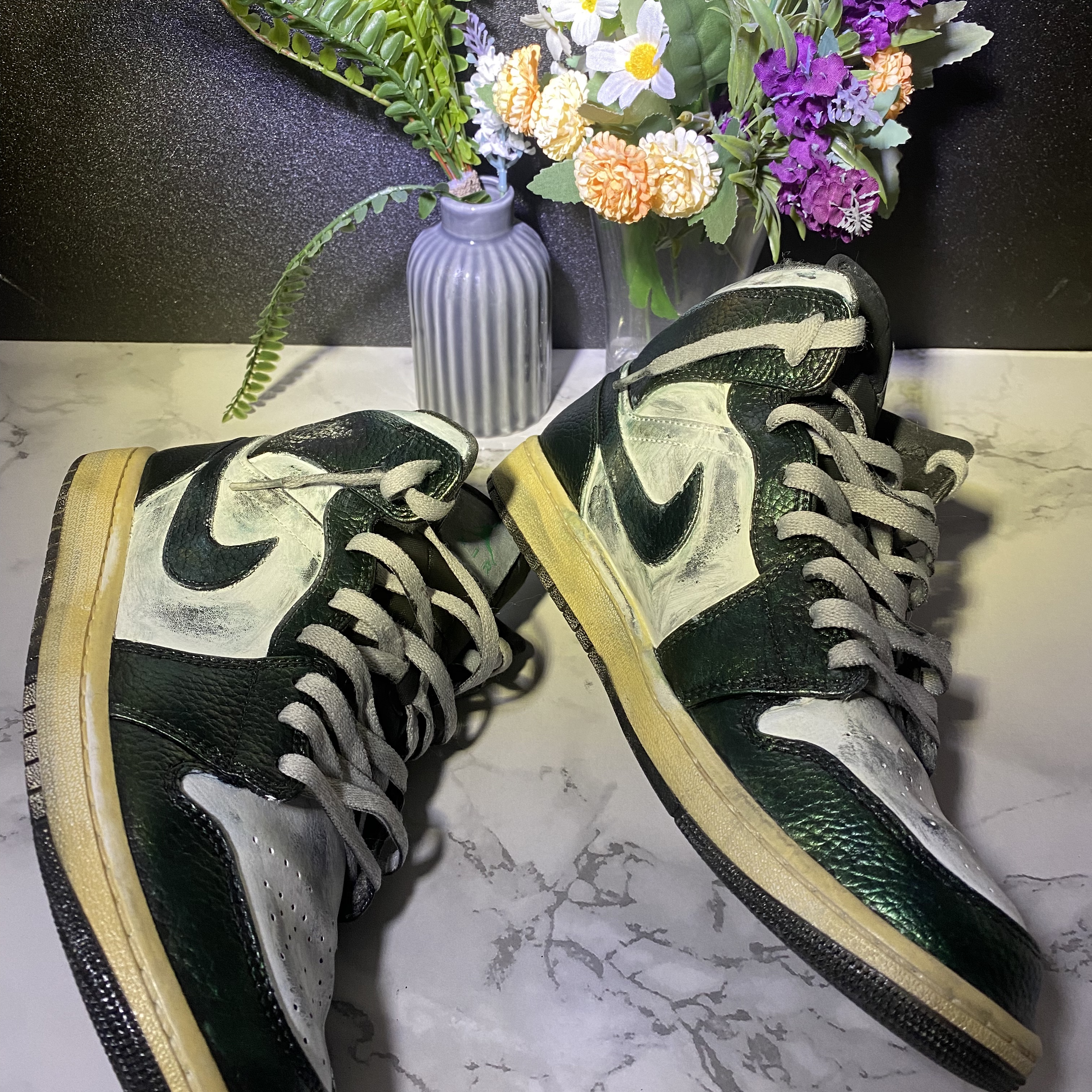 Jordan 1 Mid Triple White 착용 스타일 - 2