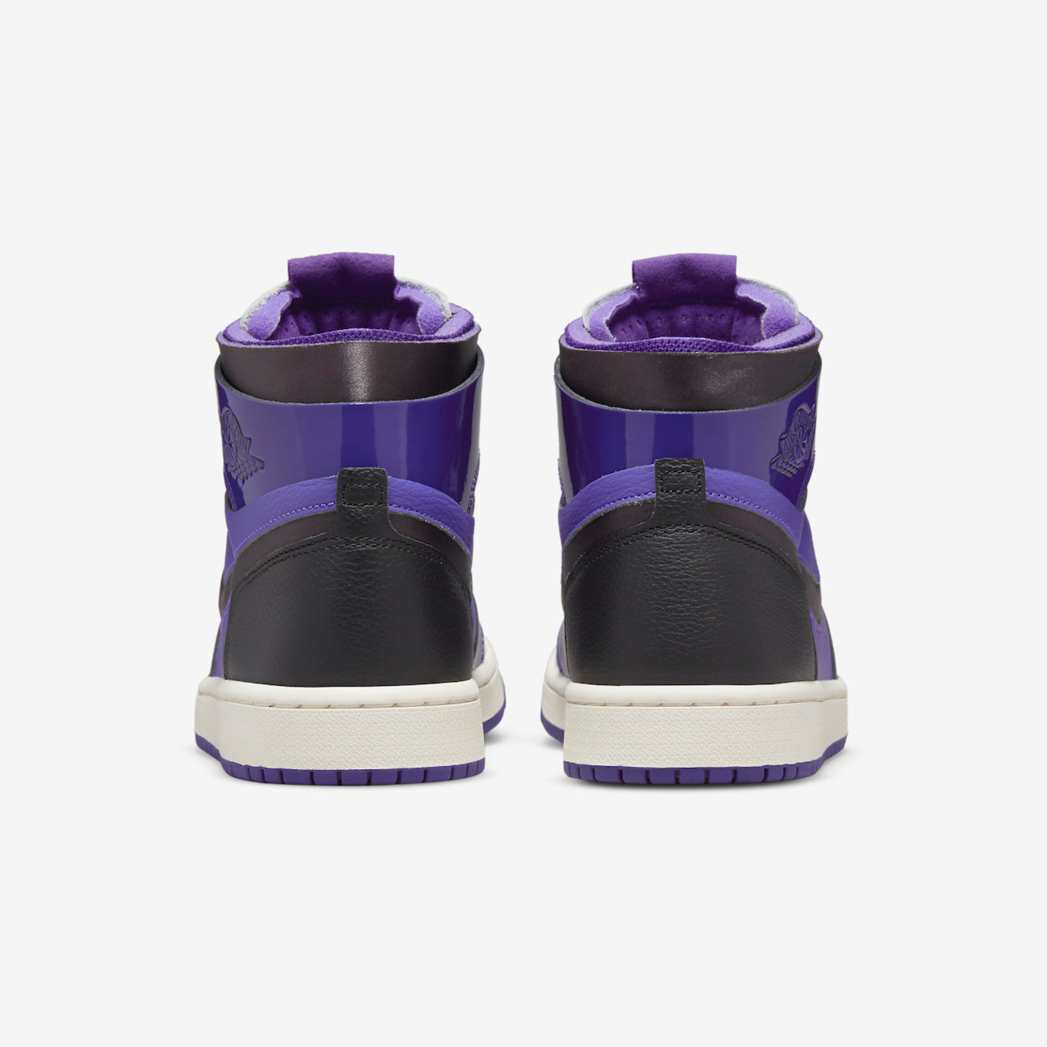 (W) Jordan 1 Zoom Air CMFT Purple Black 착용 스타일 - 5