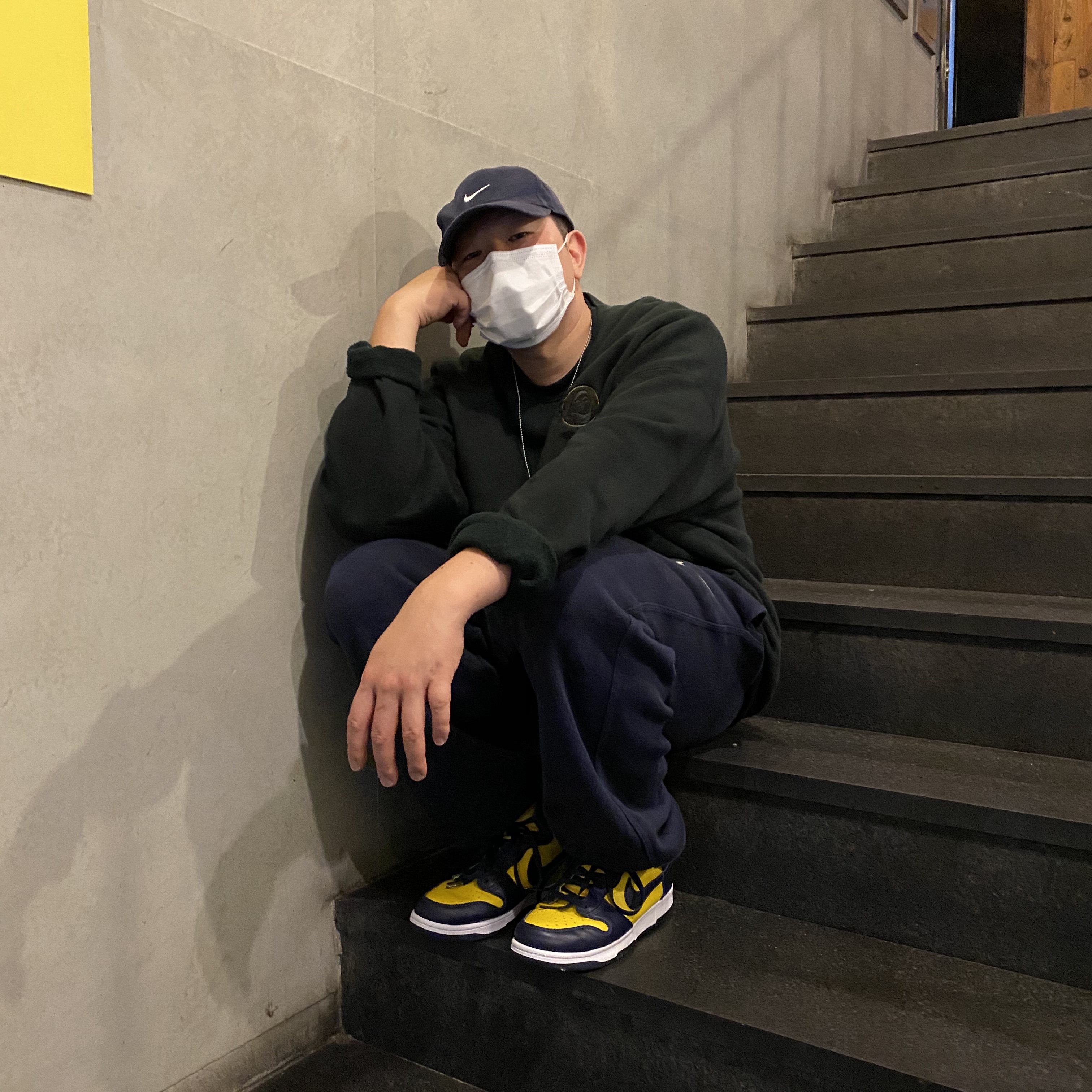 Nike Dunk High SP Maize & Blue 착용 스타일
