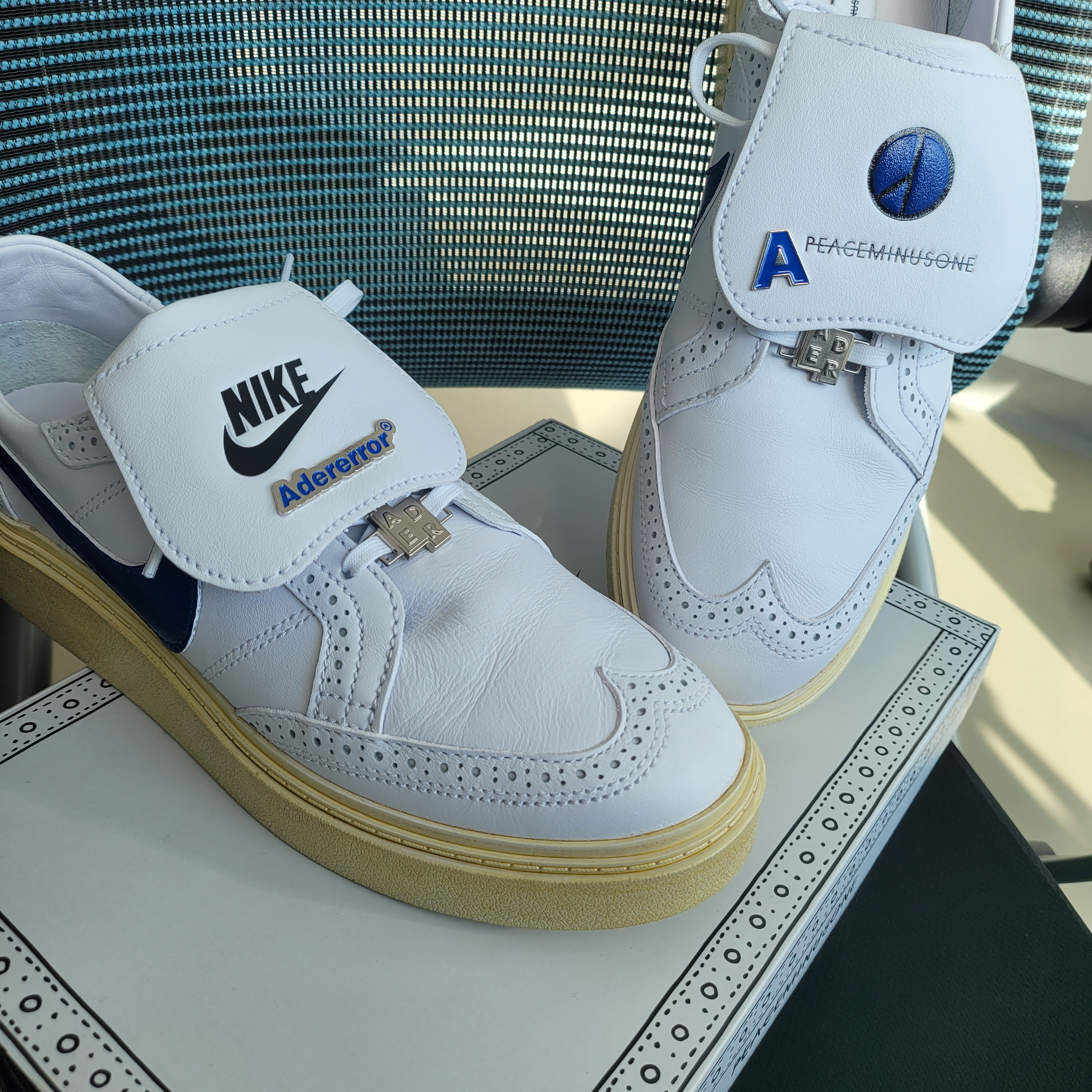 Nike x Peaceminusone Kwondo1 White 착용 스타일 - 1