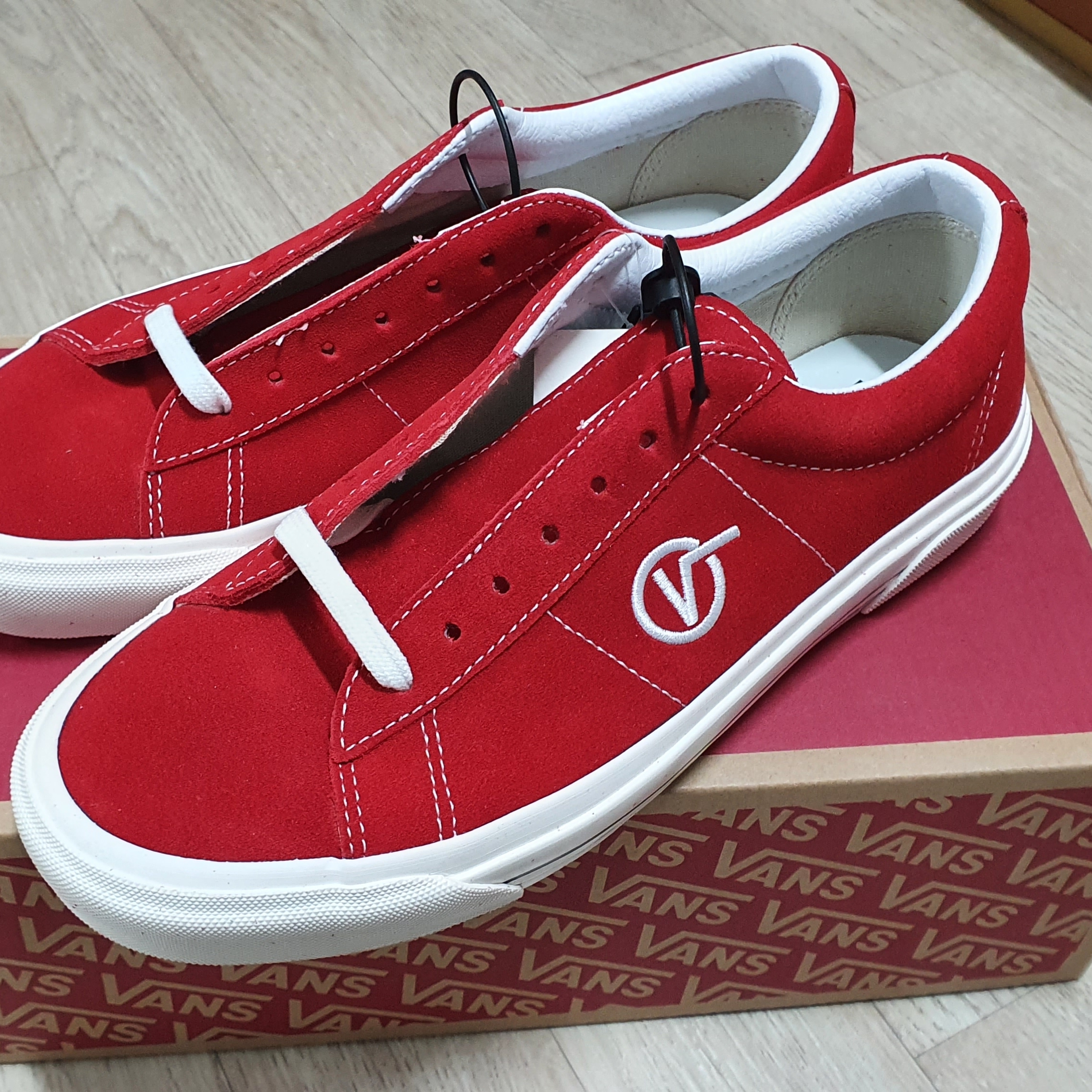 Vans Sid DX Anaheim Factory Red 착용 스타일 - 2