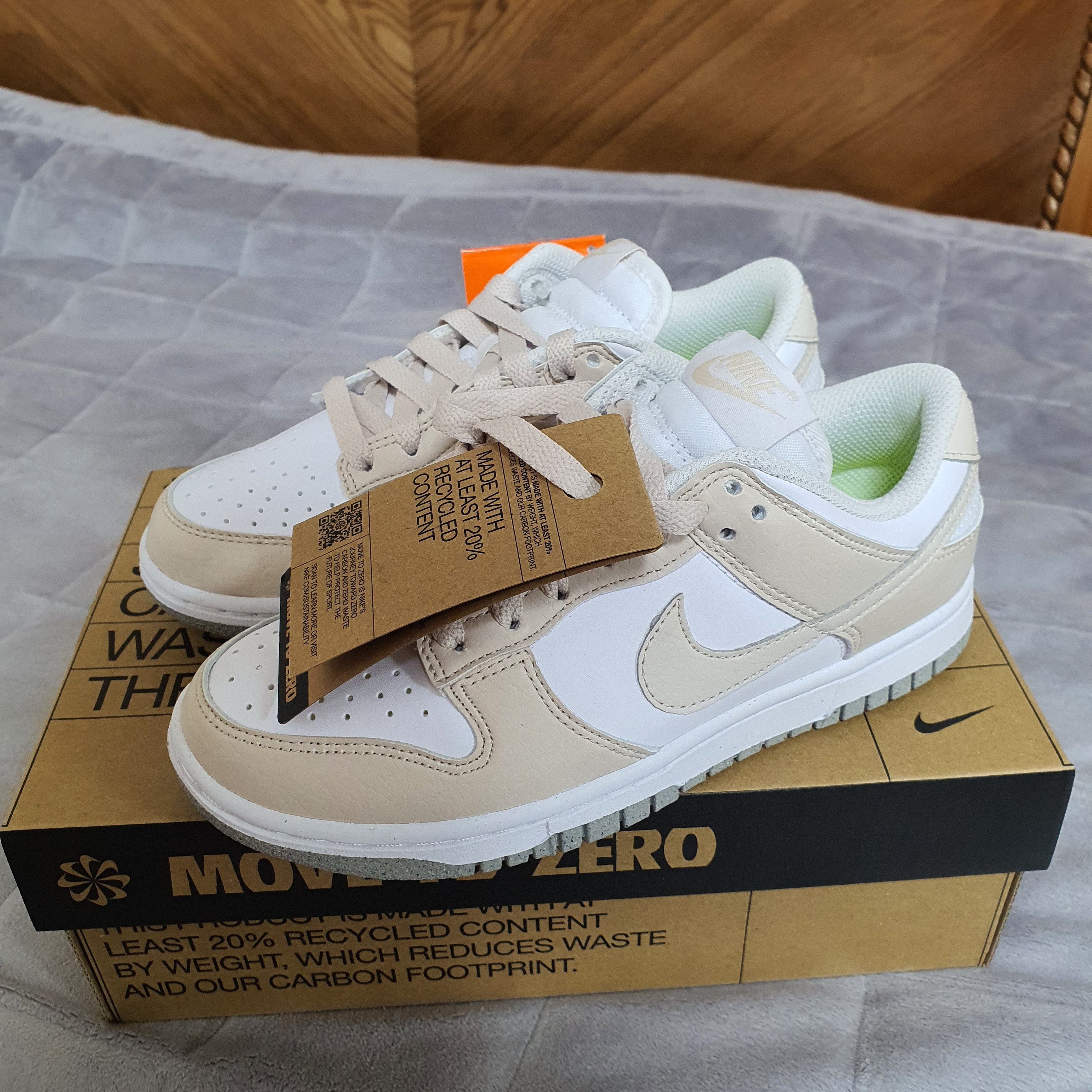 (W) Nike Dunk Low Next Nature Light Orewood Brown 착용 스타일