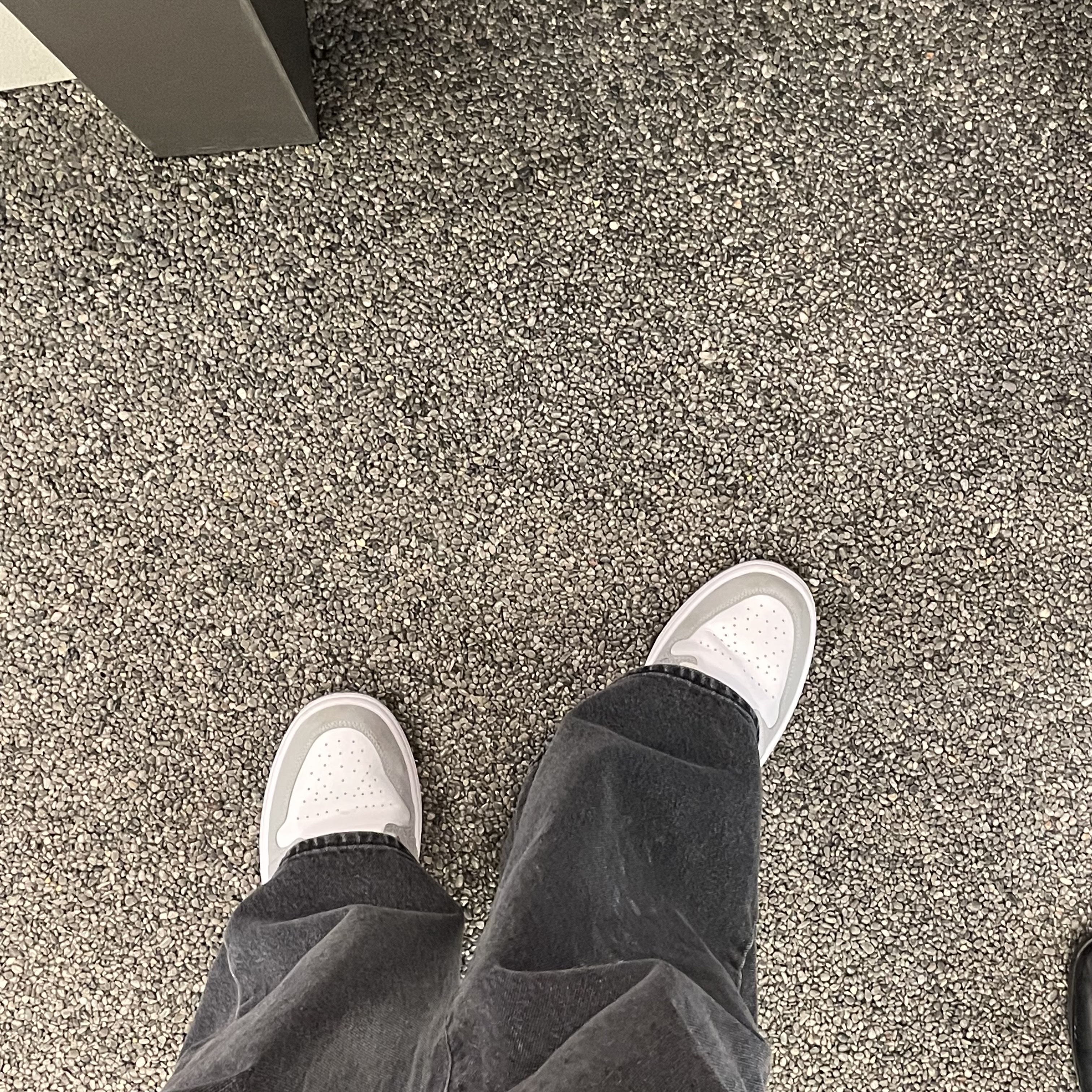 (W) Jordan 1 Low White Wolf Grey 착용 스타일 - 1
