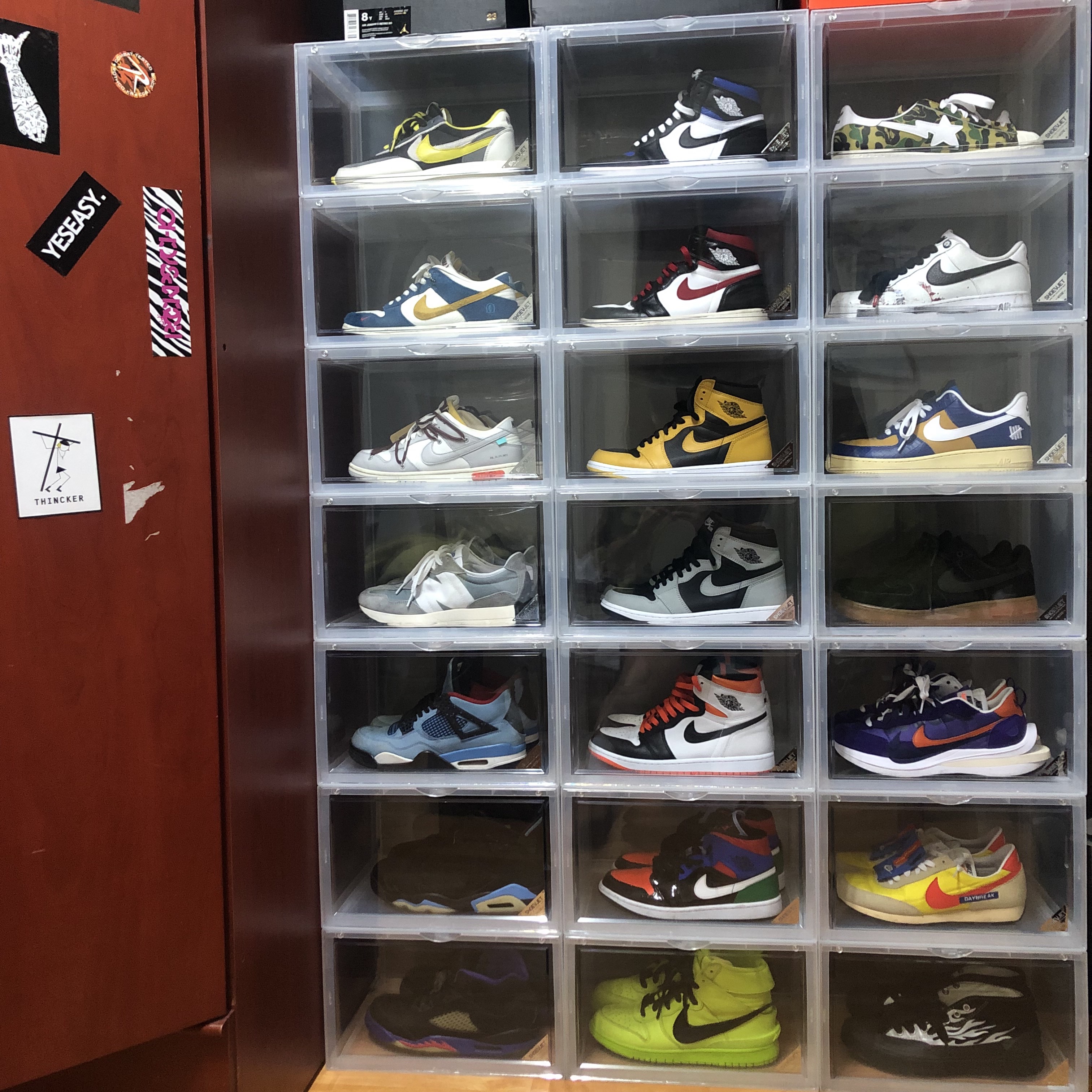 Nike x Kasina Dunk Low 80's Bus, Nike x Sacai x Undercover LDWaffle Black Bright Citron 착용 스타일