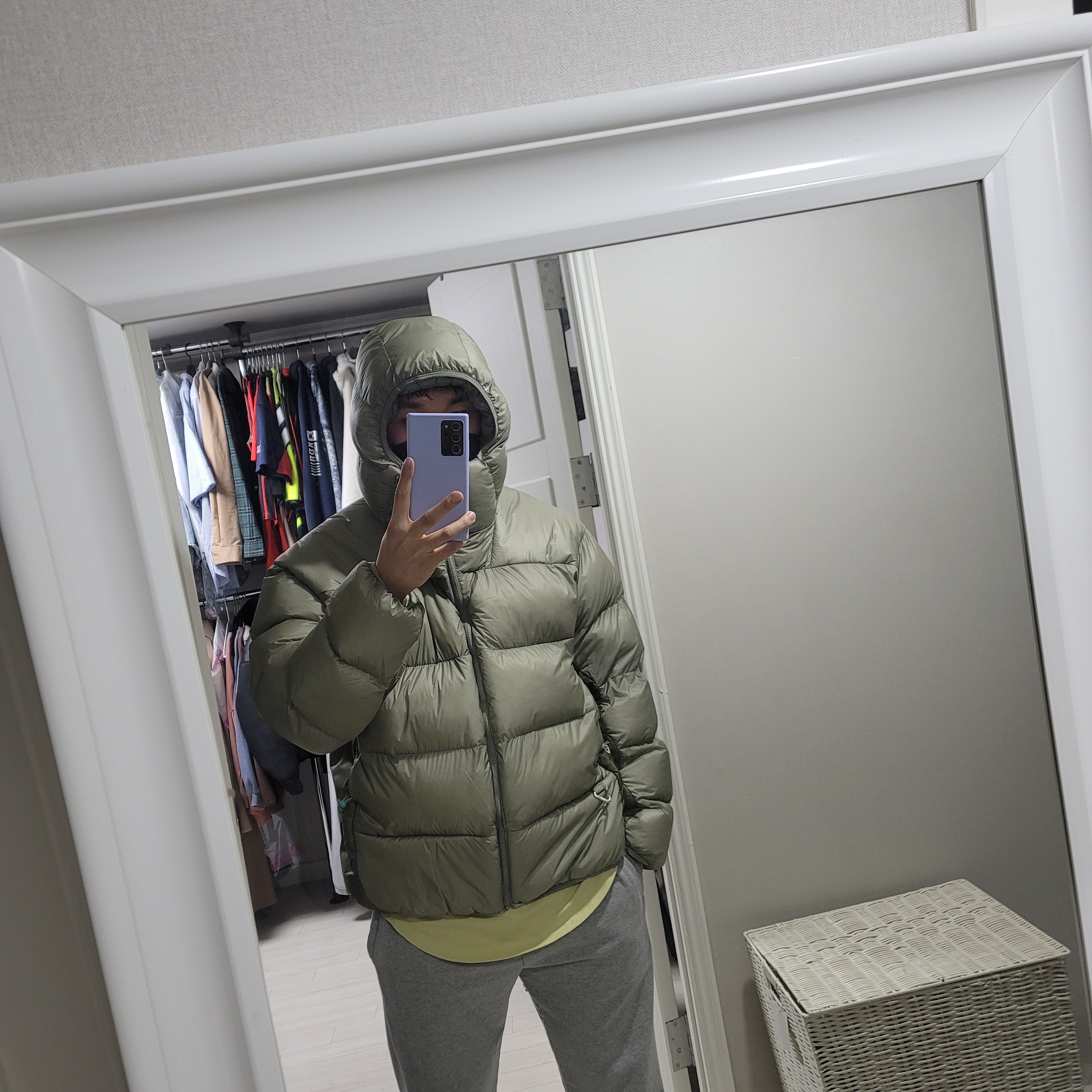 Nike ACG Therma-Fit ADV Lunar Lake Puffer Jacket Light Army - Asia 착용 스타일 - 2