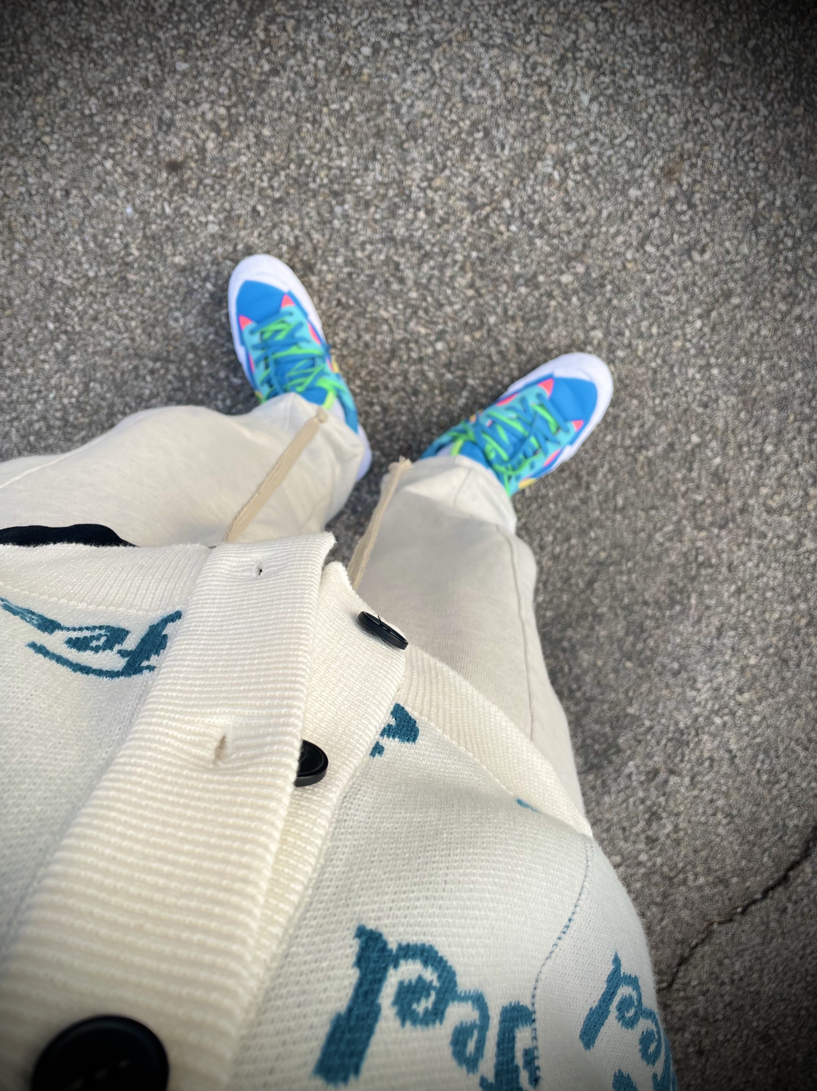 Nike x Sacai x Kaws Blazer Low Neptune Blue 착용 스타일