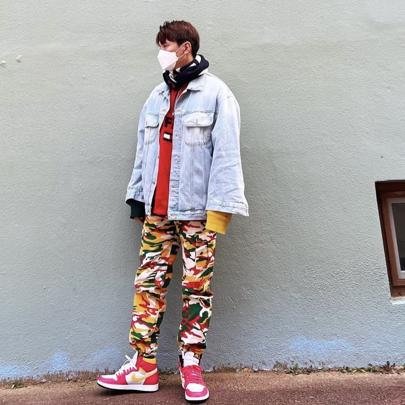 Jordan 1 Retro High OG Light Fusion Red 착용 스타일