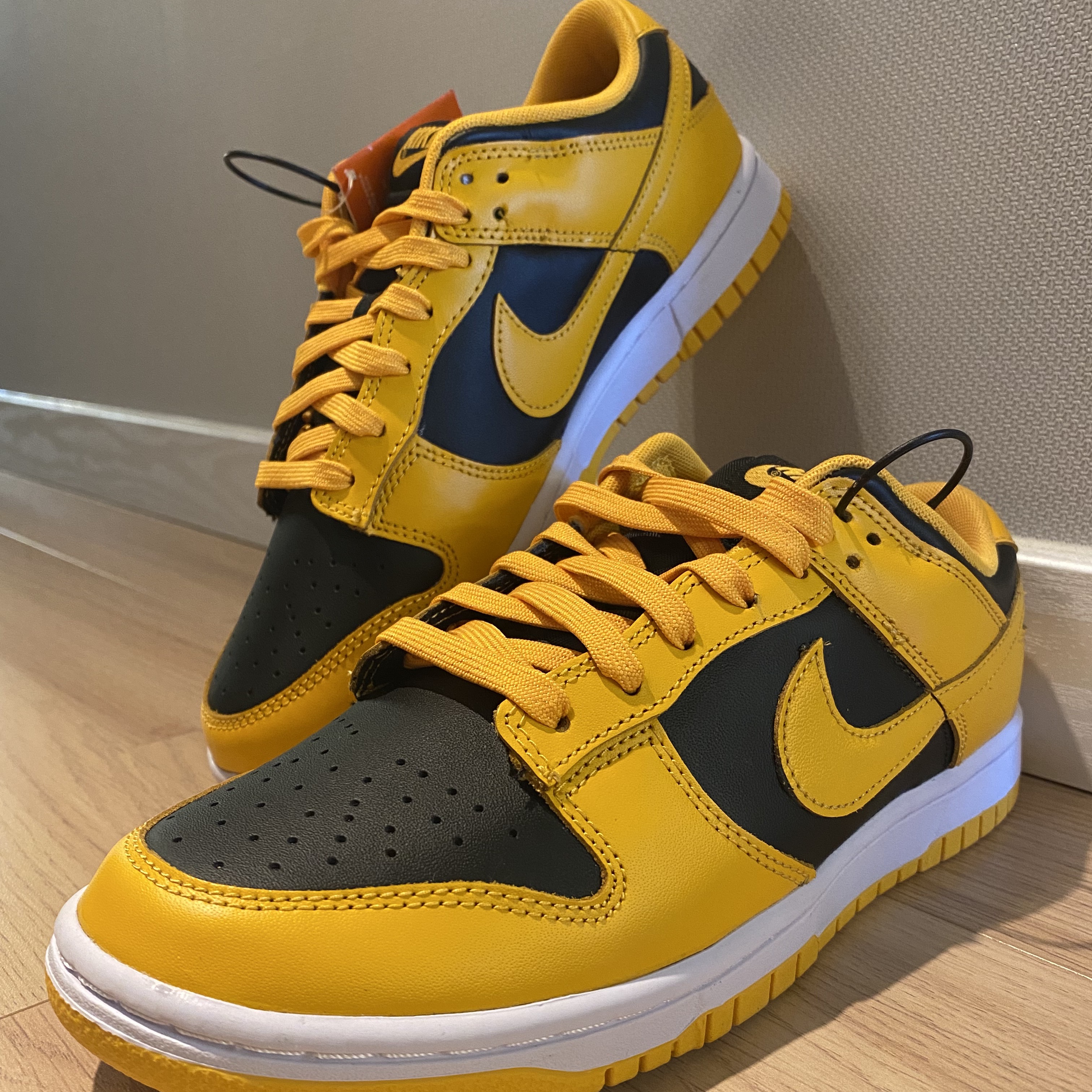 Nike Dunk Low Retro Championship Goldenrod 착용 스타일