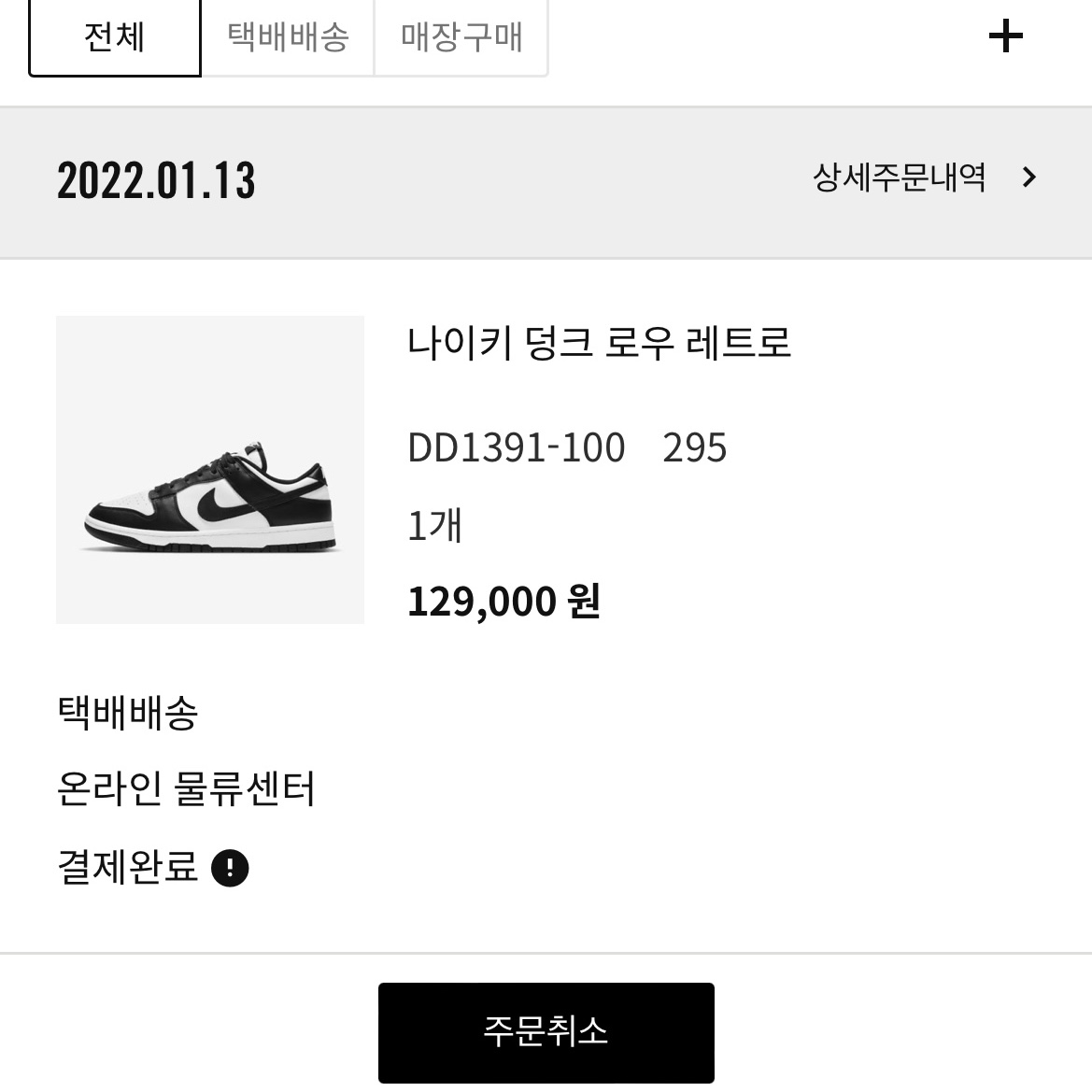Nike Dunk Low Retro Black 착용 스타일