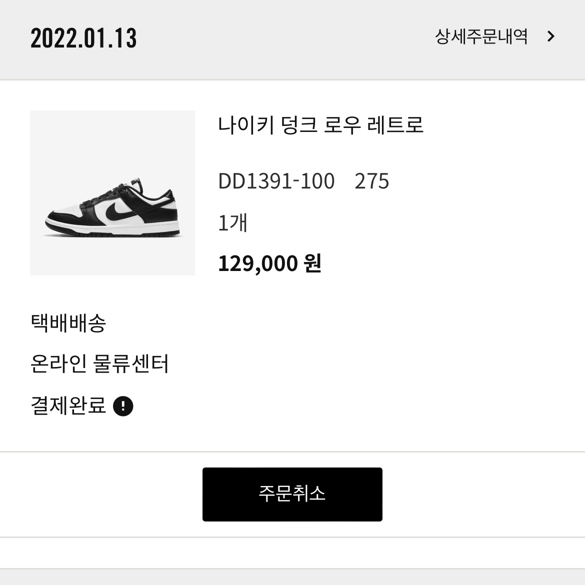 Nike Dunk Low Retro Black 착용 스타일