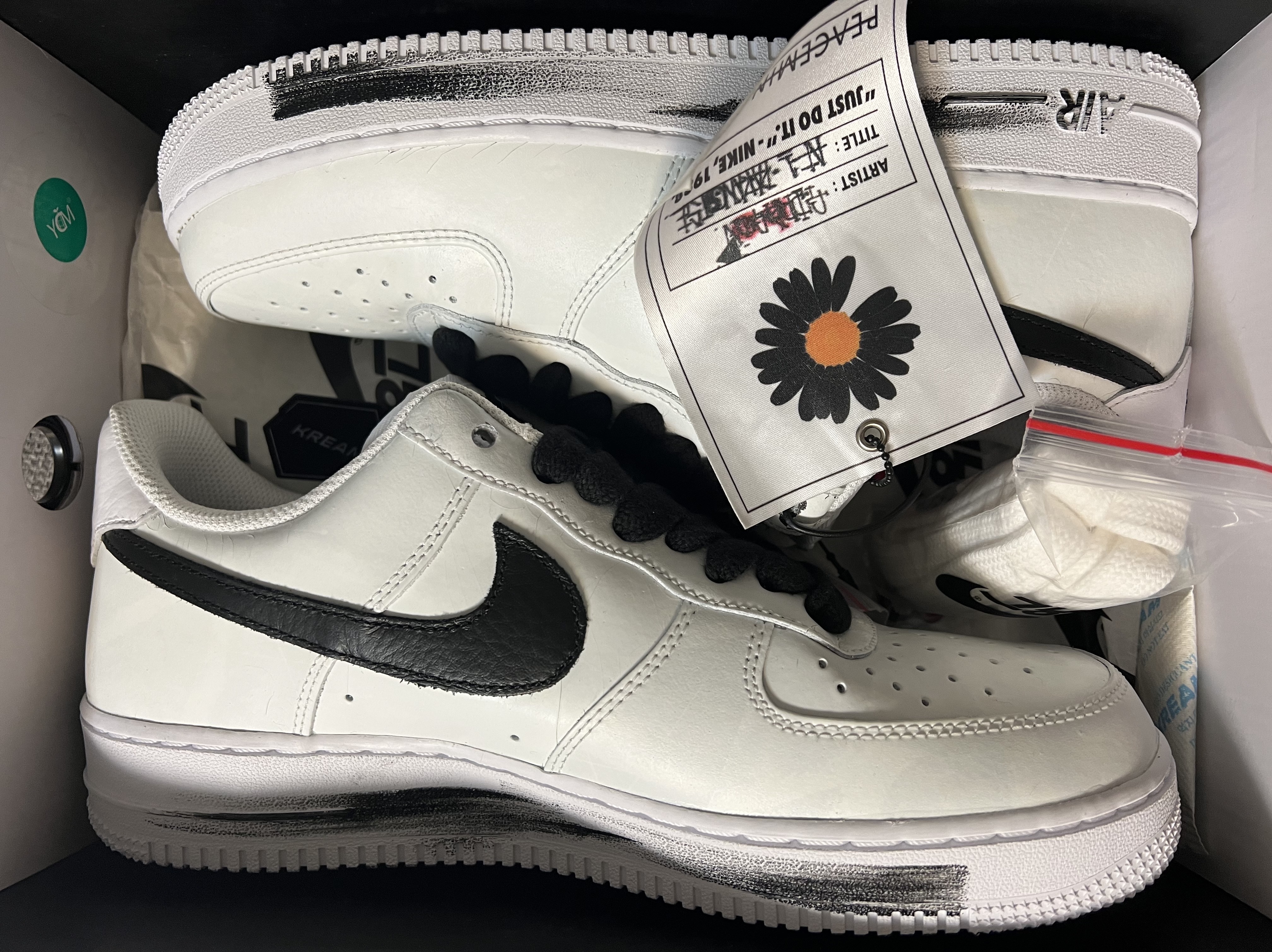 Nike x Peaceminusone Air Force 1 Low Para-Noise 2.0, Nike x Peaceminusone Kwondo1 White 착용 스타일 - 2