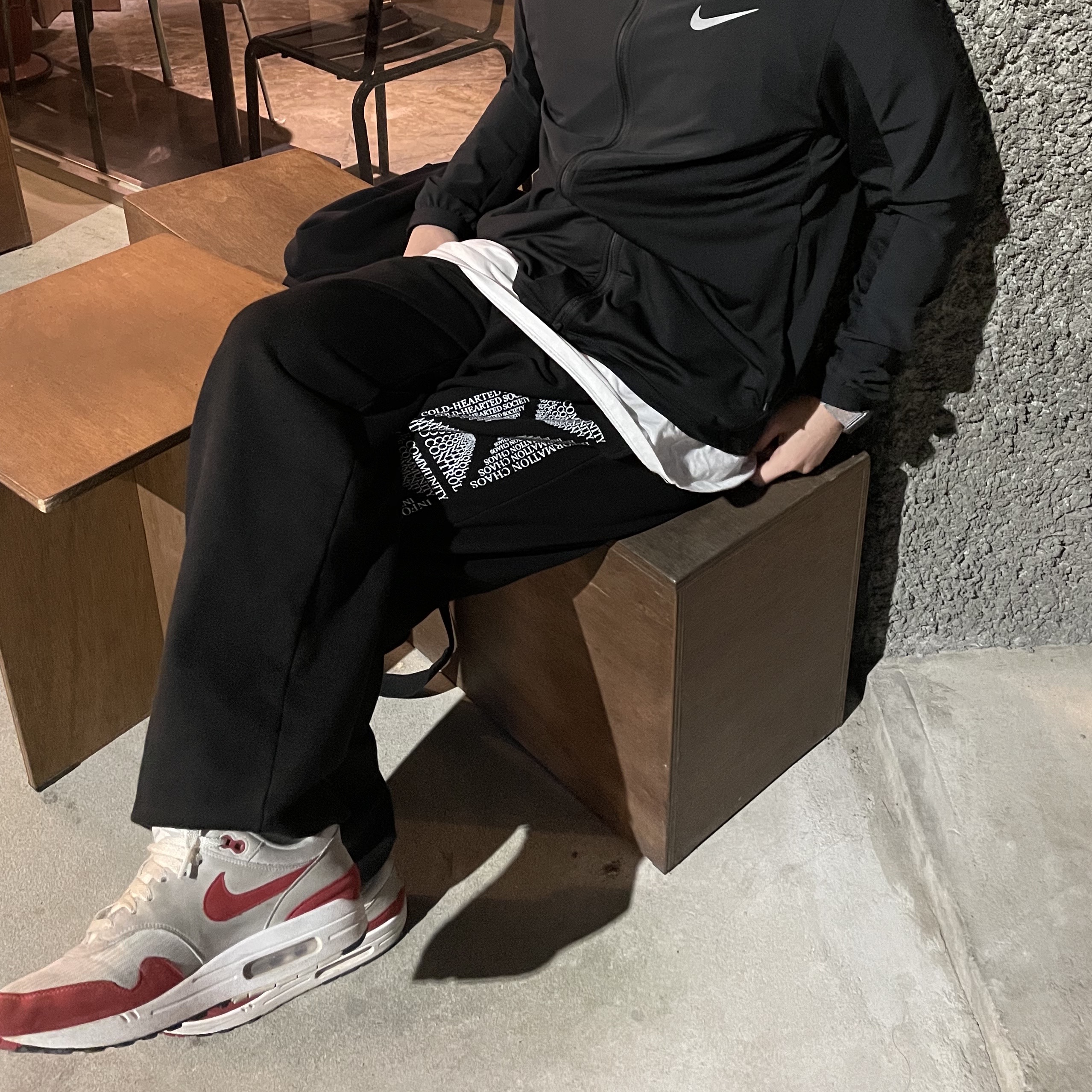 Nike Air Max 1 Anniversary Red (2017/2018 Restock Pair) 착용 스타일