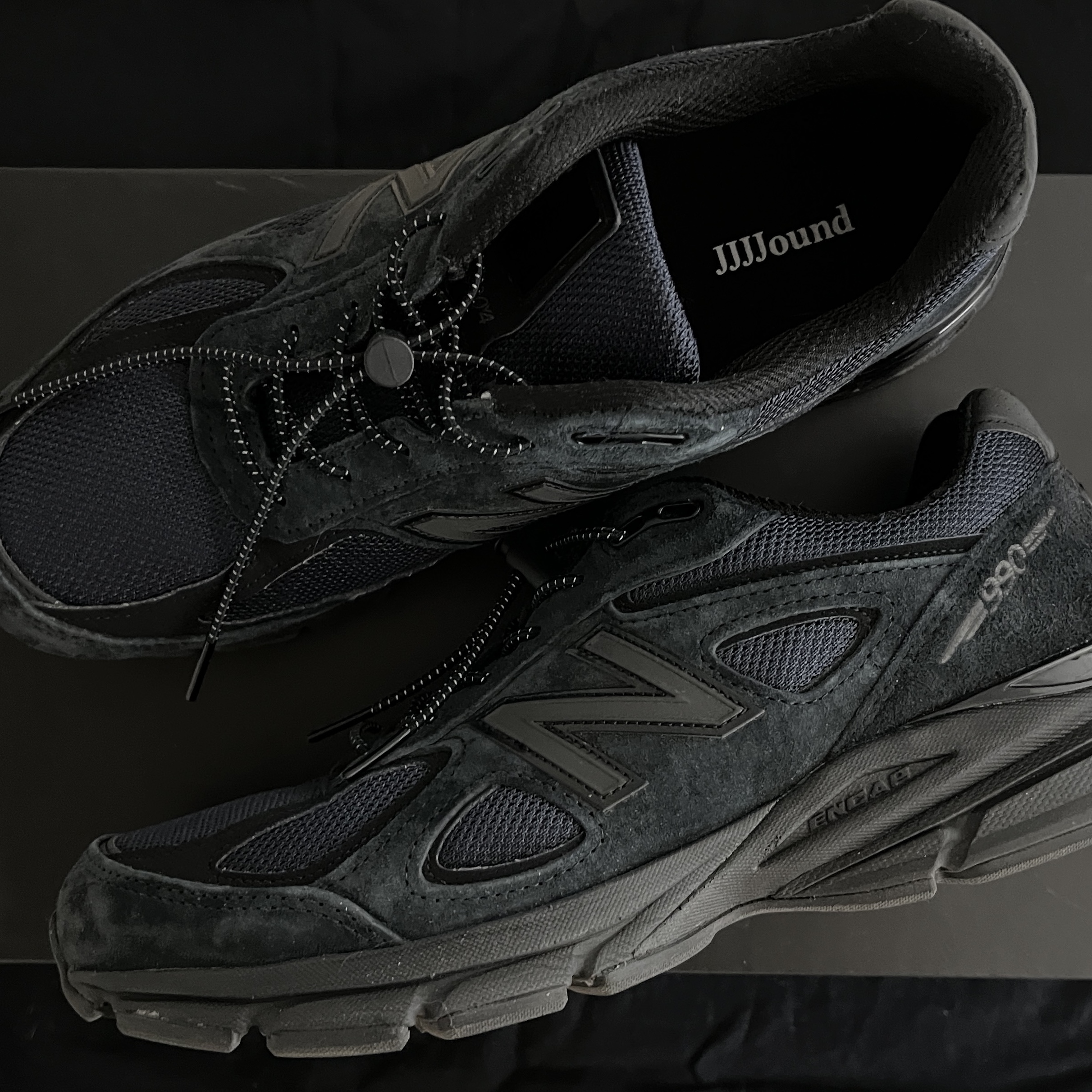 New Balance x JJJJound 990v4 Navy 착용 스타일