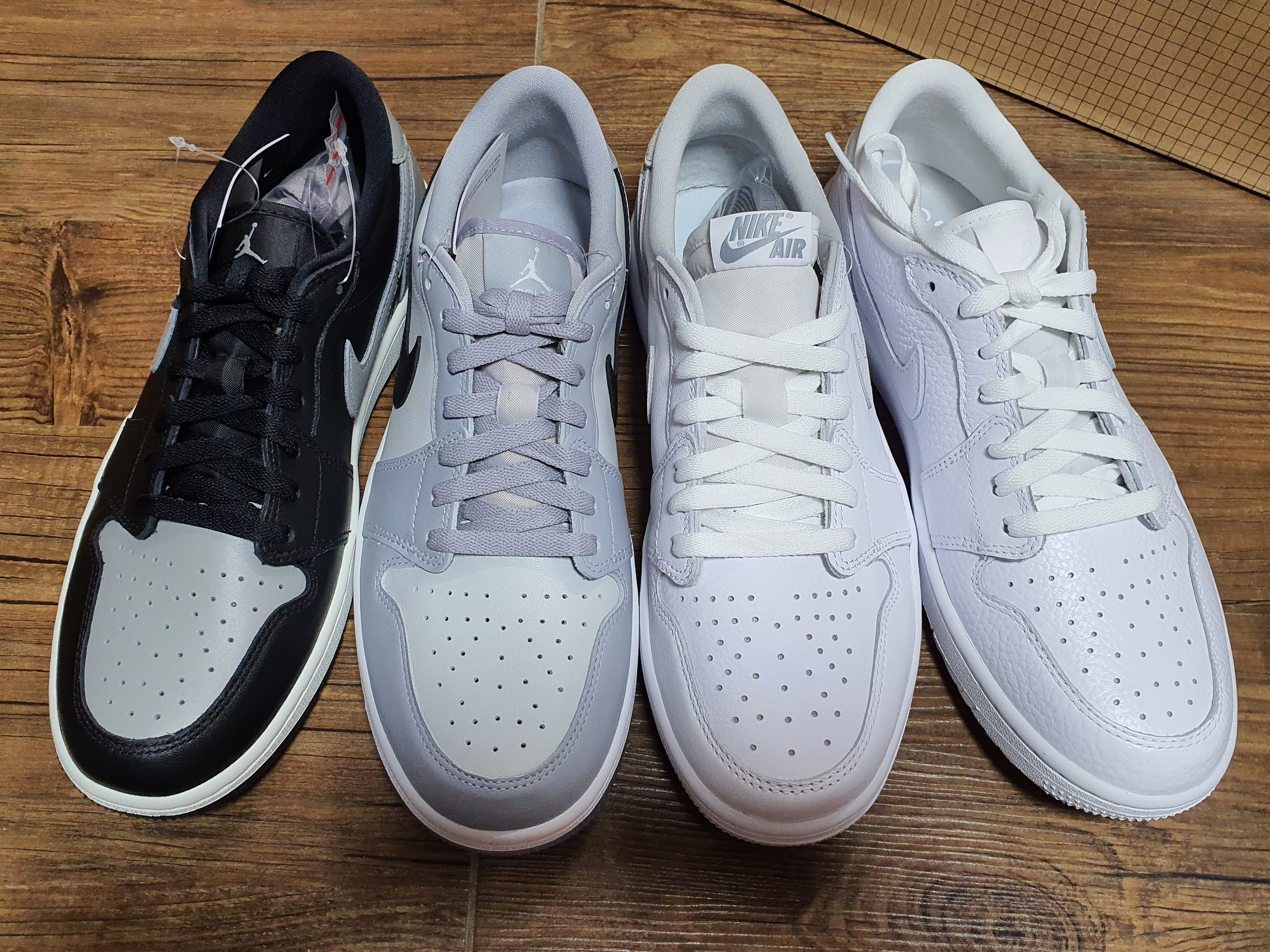 Jordan 1 Low Golf Wolf Grey, Jordan 1 Low Golf Shadow 착용 스타일