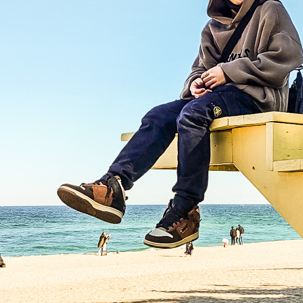 Nike x Bodega Dunk High Legend, Essentials Knit Pullover Hoodie Taupe - 21SS 착용 스타일