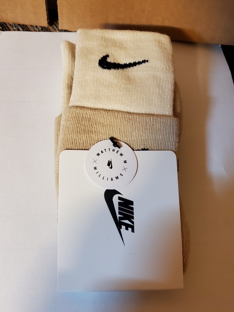 Nike x Matthew M Williams NRG Socks Desert Ore Black 착용 스타일