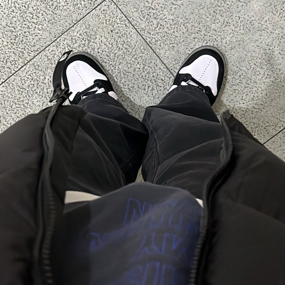 Nike x Slam Jam Dunk High SP Clear Black 착용 스타일 - 2