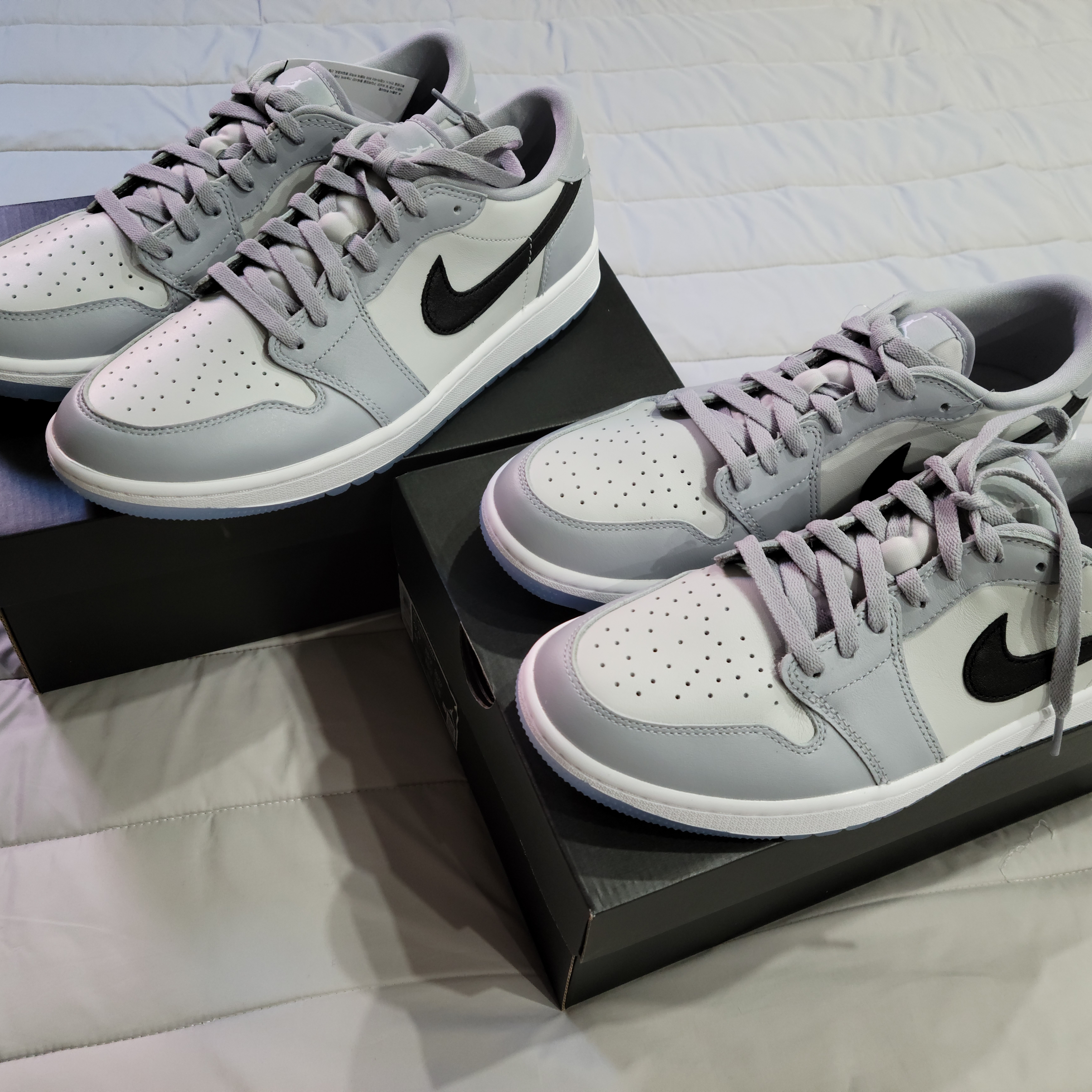 Jordan 1 Low Golf Wolf Grey 착용 스타일