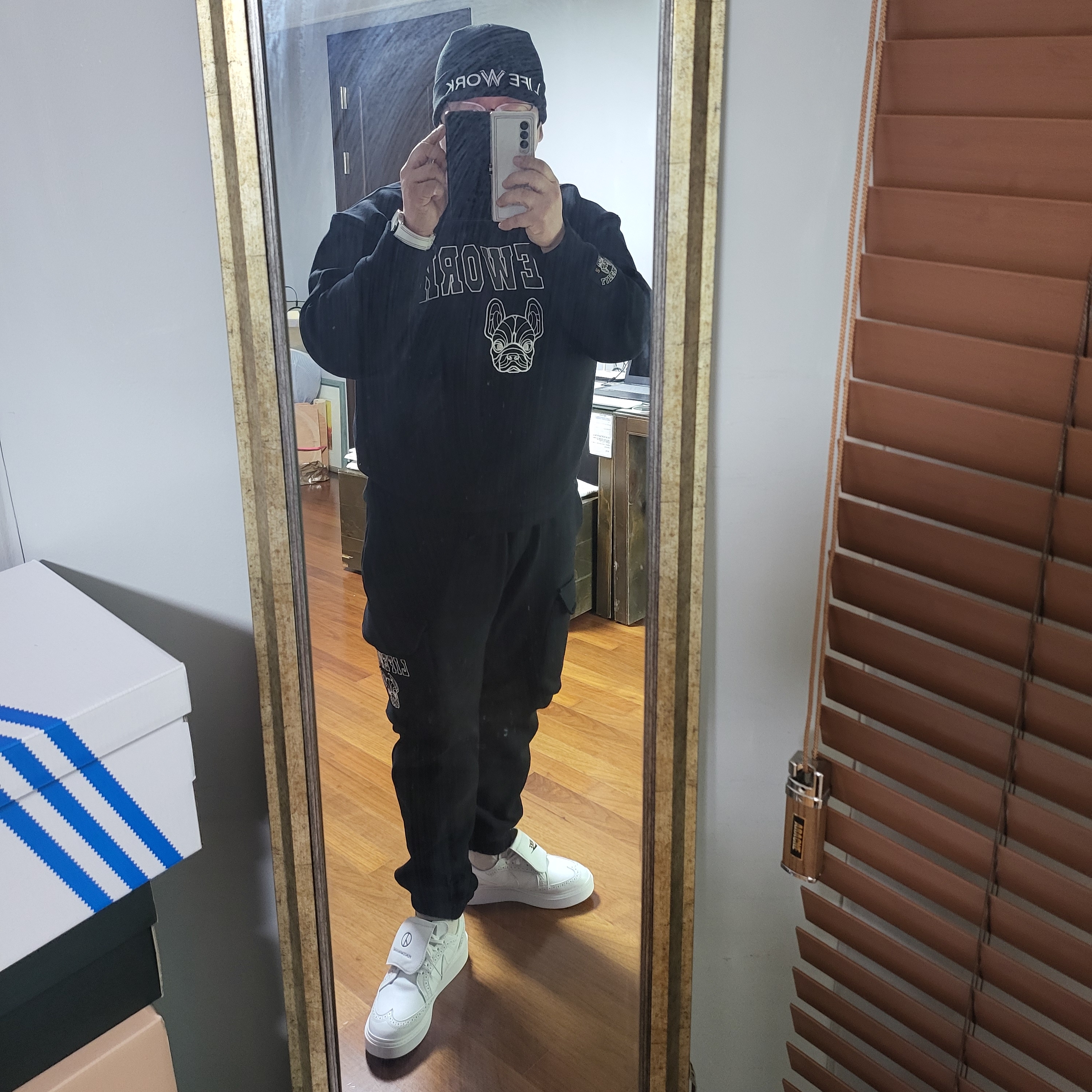 Nike x Peaceminusone Kwondo1 White, Samsung Galaxy Z Fold3 Thom Browne Edition (Korean Ver.) 착용 스타일 - 1