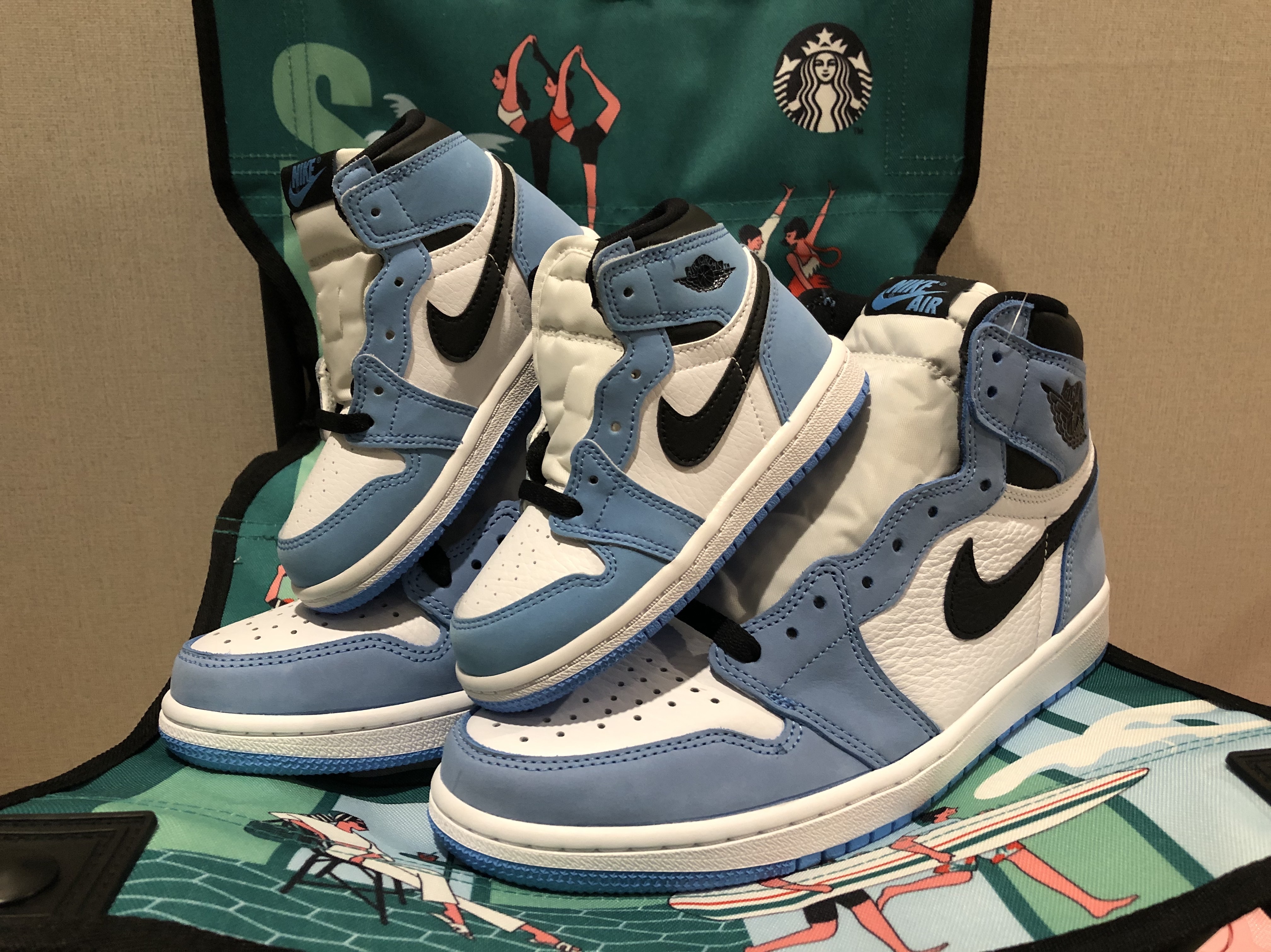 Jordan 1 Retro High OG University Blue, (TD) Jordan 1 Retro High OG University Blue 착용 스타일 - 1