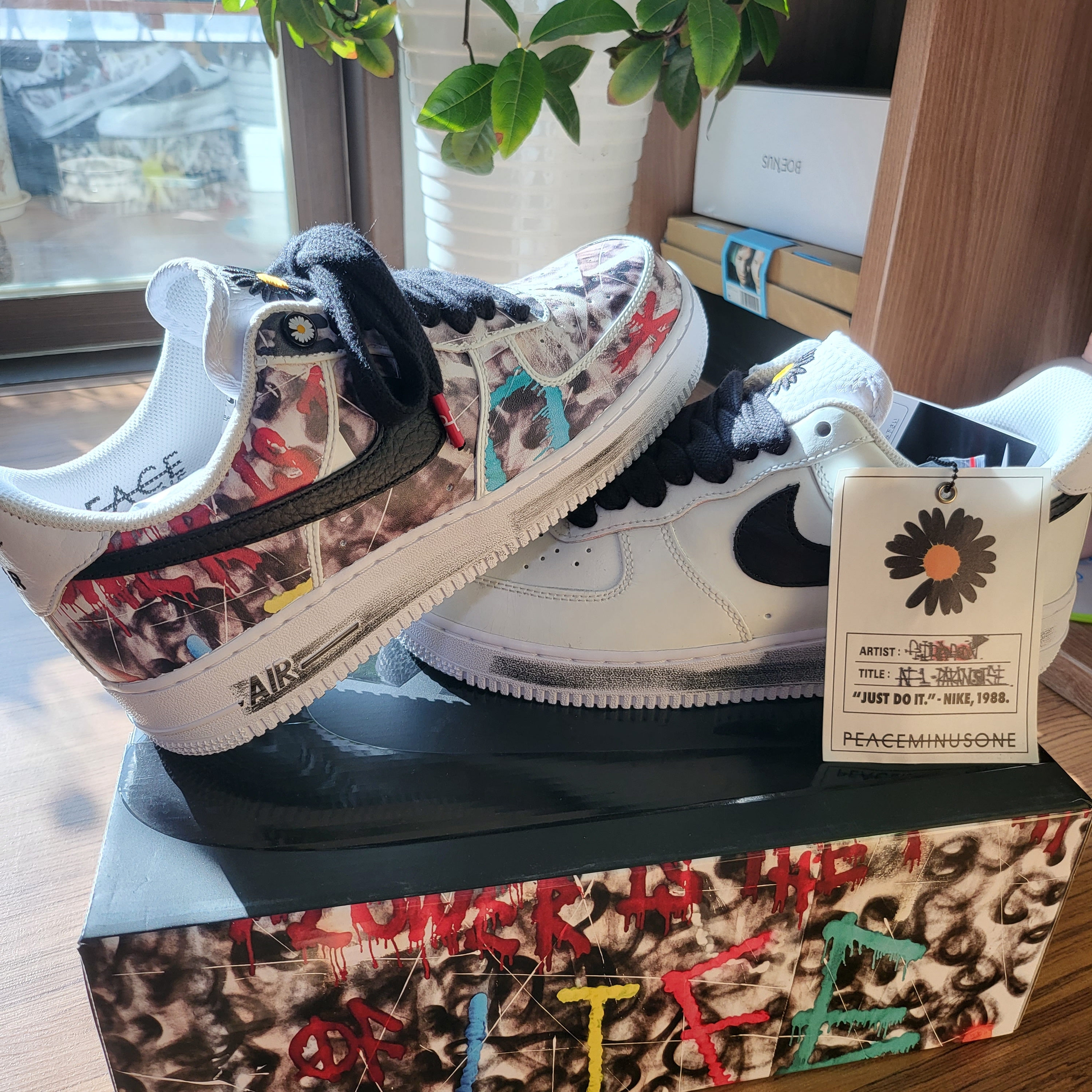 Nike x Peaceminusone Air Force 1 Low Para-Noise 2.0 착용 스타일 - 1