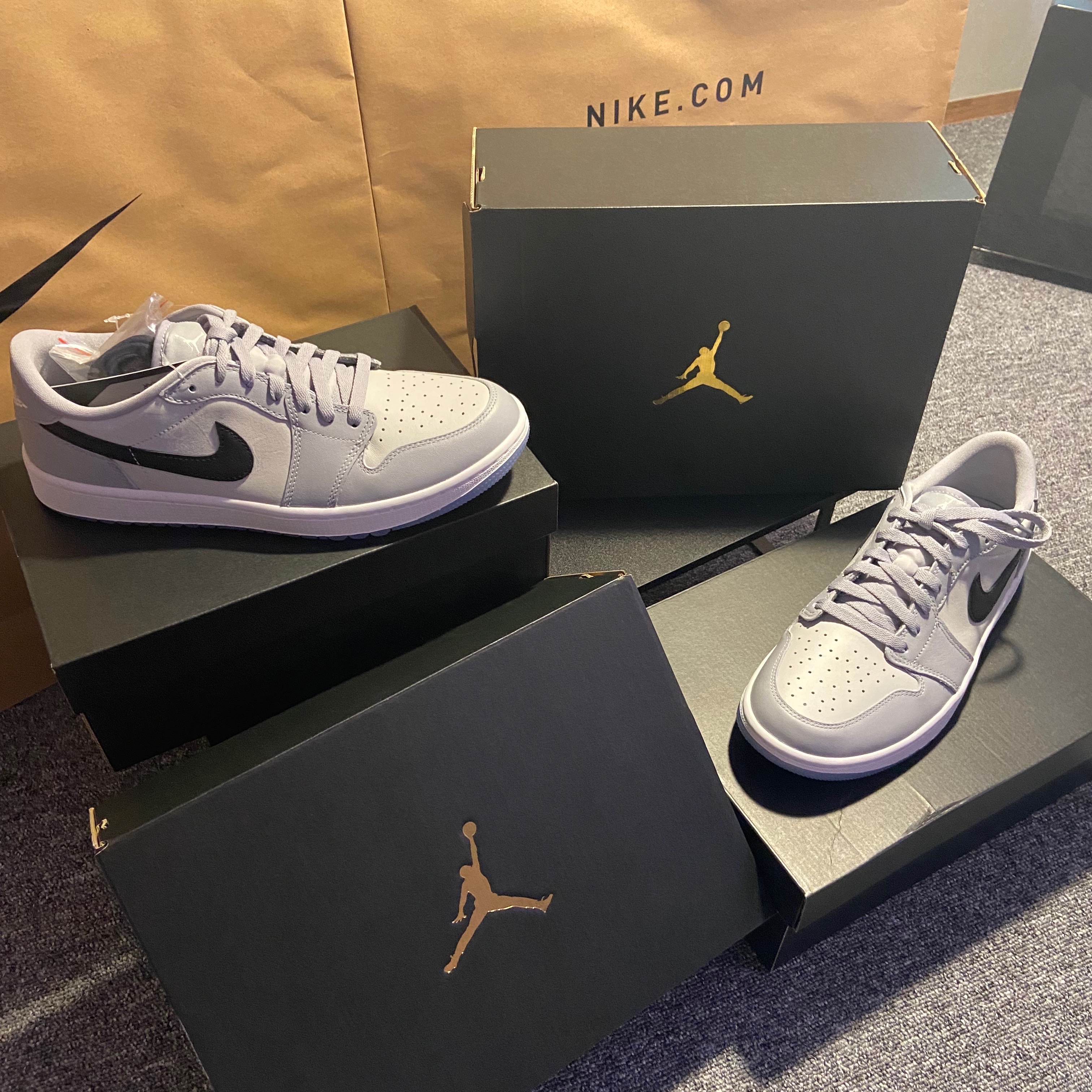 Jordan 1 Low Golf Wolf Grey 착용 스타일