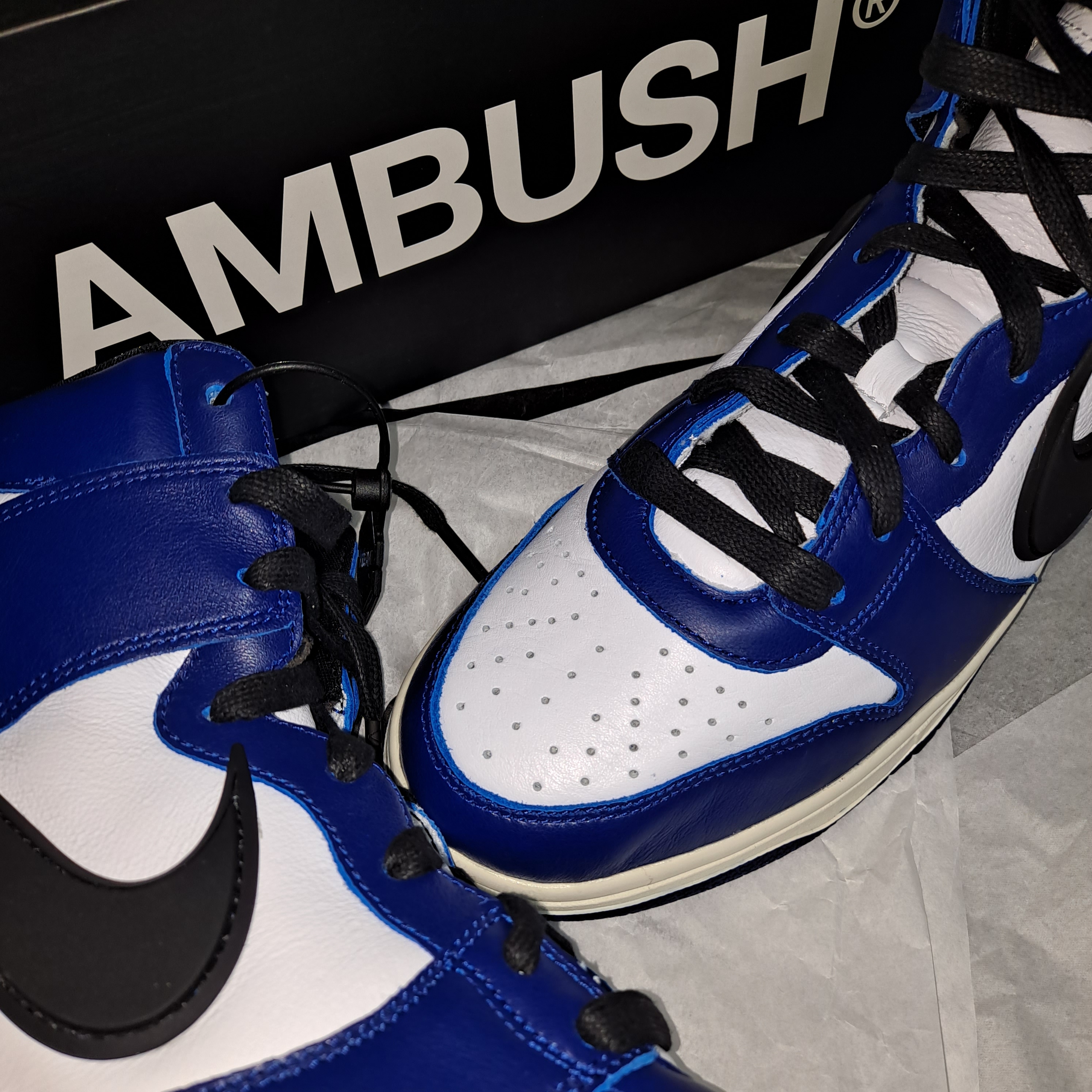 Nike x Ambush Dunk High Deep Royal Blue 착용 스타일