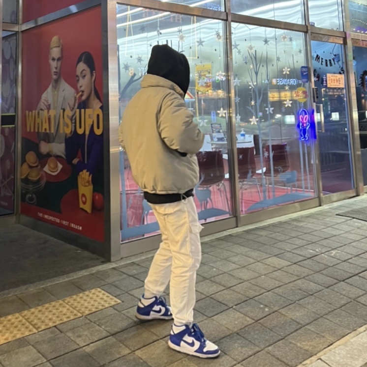 (GS) Nike Dunk High Game Royal 착용 스타일 - 2