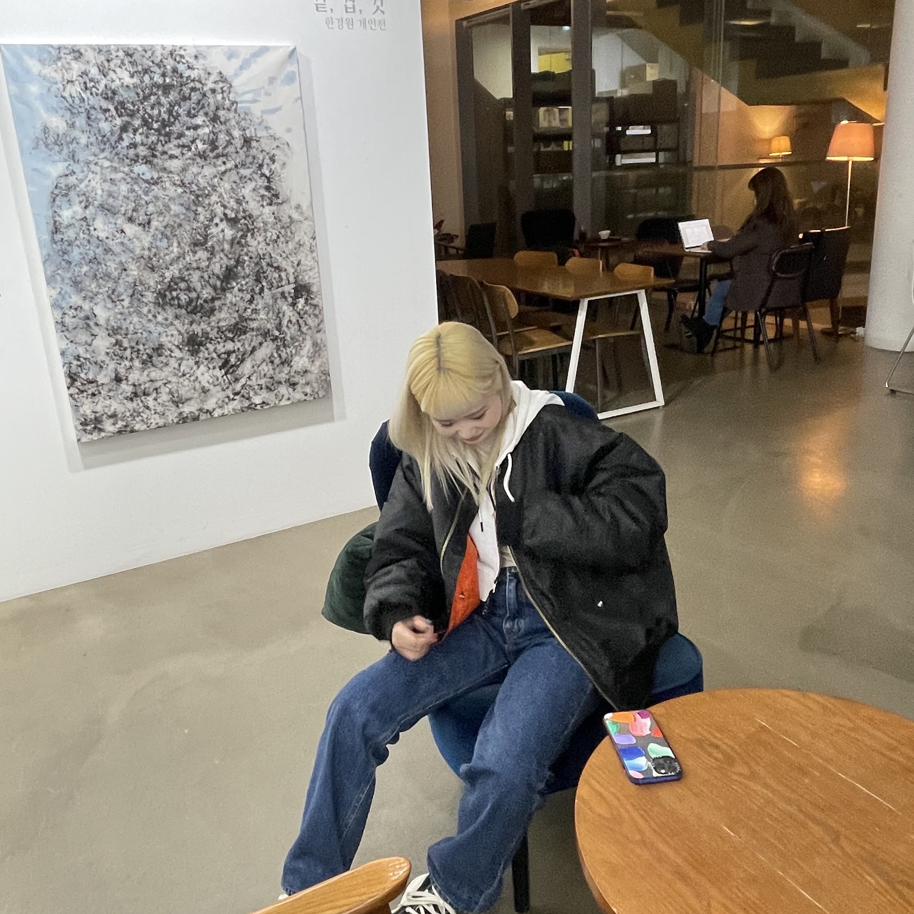 Converse x JW Anderson Run Star Hike Hi Black 착용 스타일 - 2