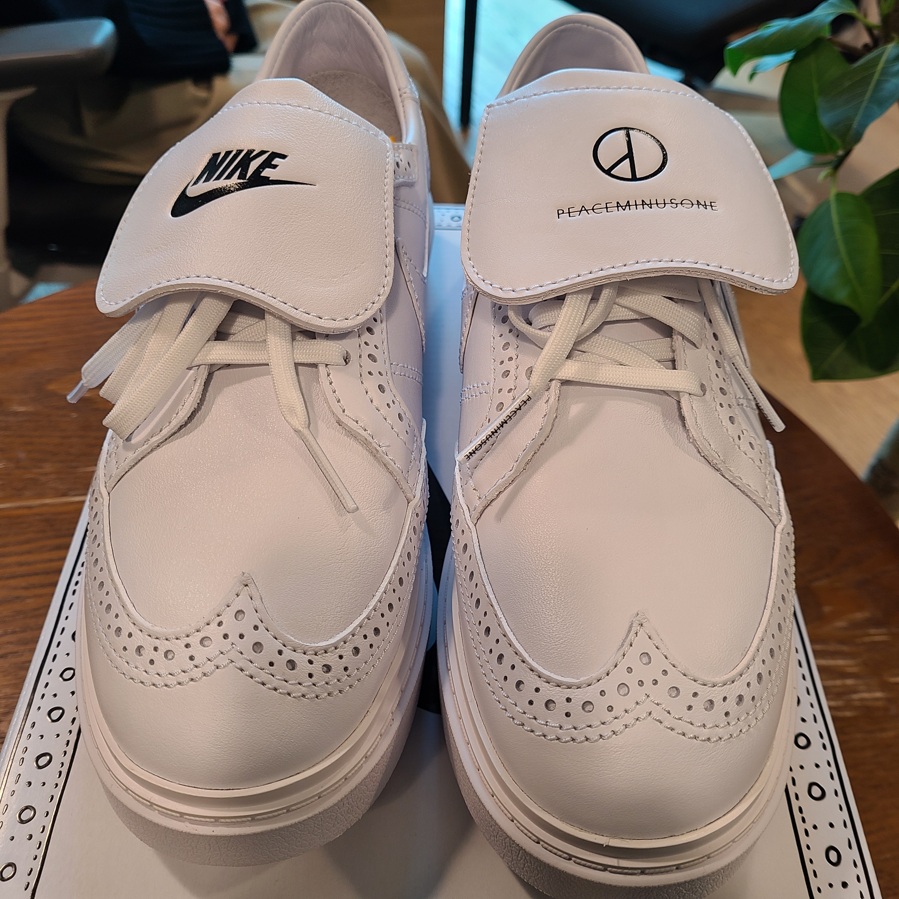 Nike x Peaceminusone Kwondo1 White 착용 스타일 - 2