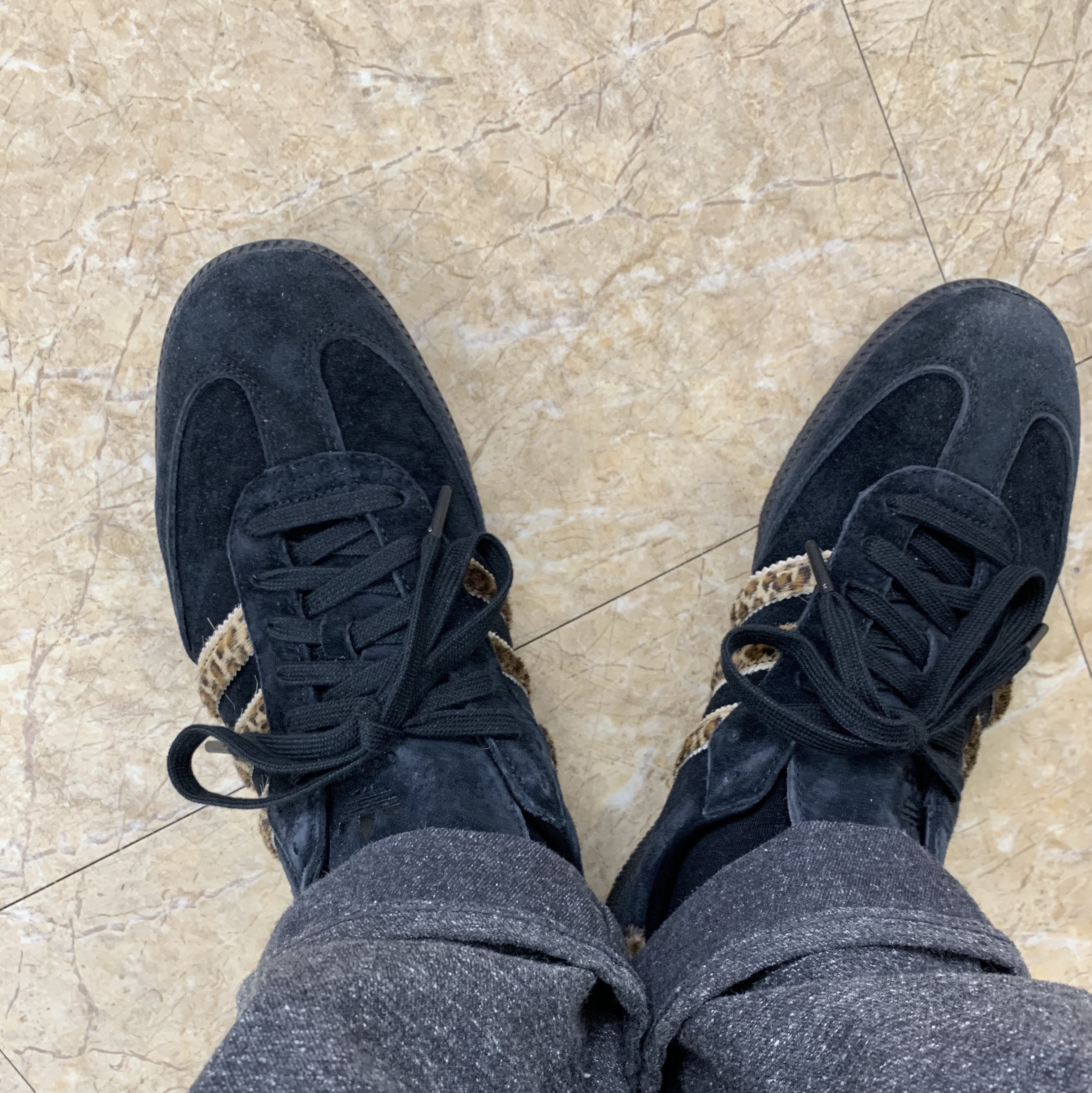 Adidas x END. x Neighborhood Samba Black Leopard 착용 스타일