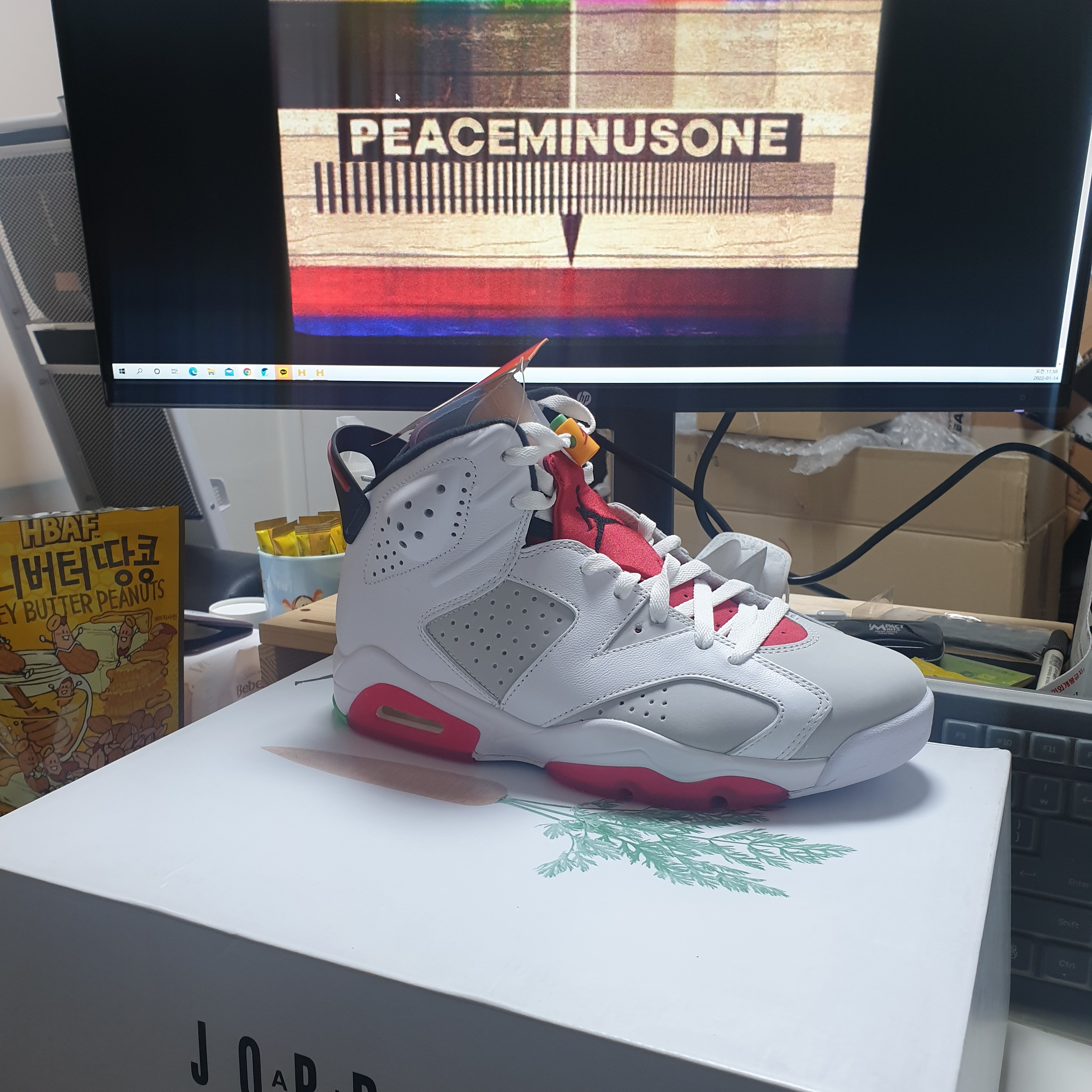 Jordan 6 Retro Hare 착용 스타일 - 2