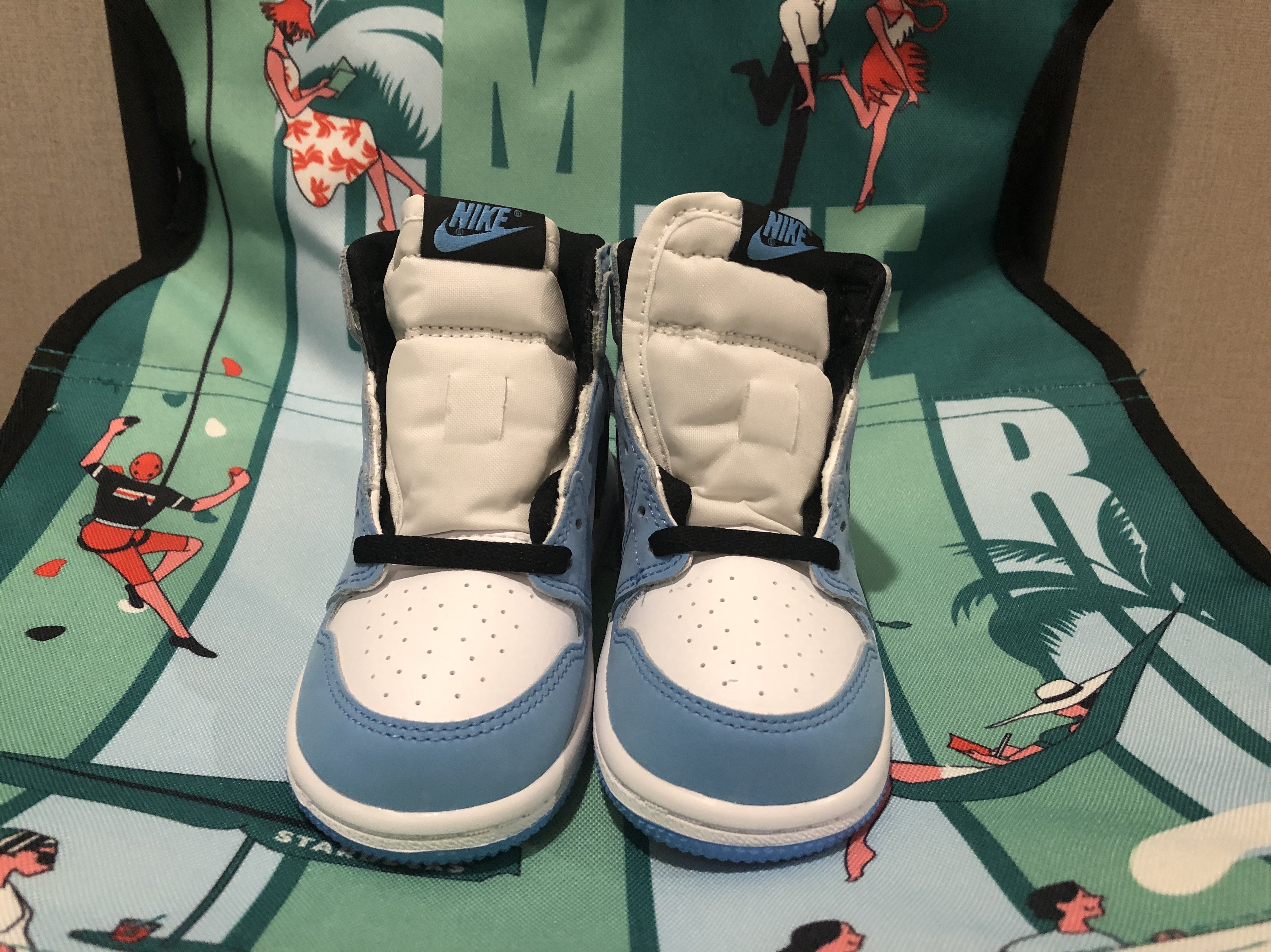 Jordan 1 Retro High OG University Blue, (TD) Jordan 1 Retro High OG University Blue 착용 스타일 - 3