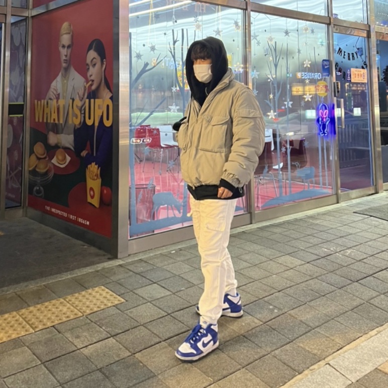 (GS) Nike Dunk High Game Royal 착용 스타일 - 4