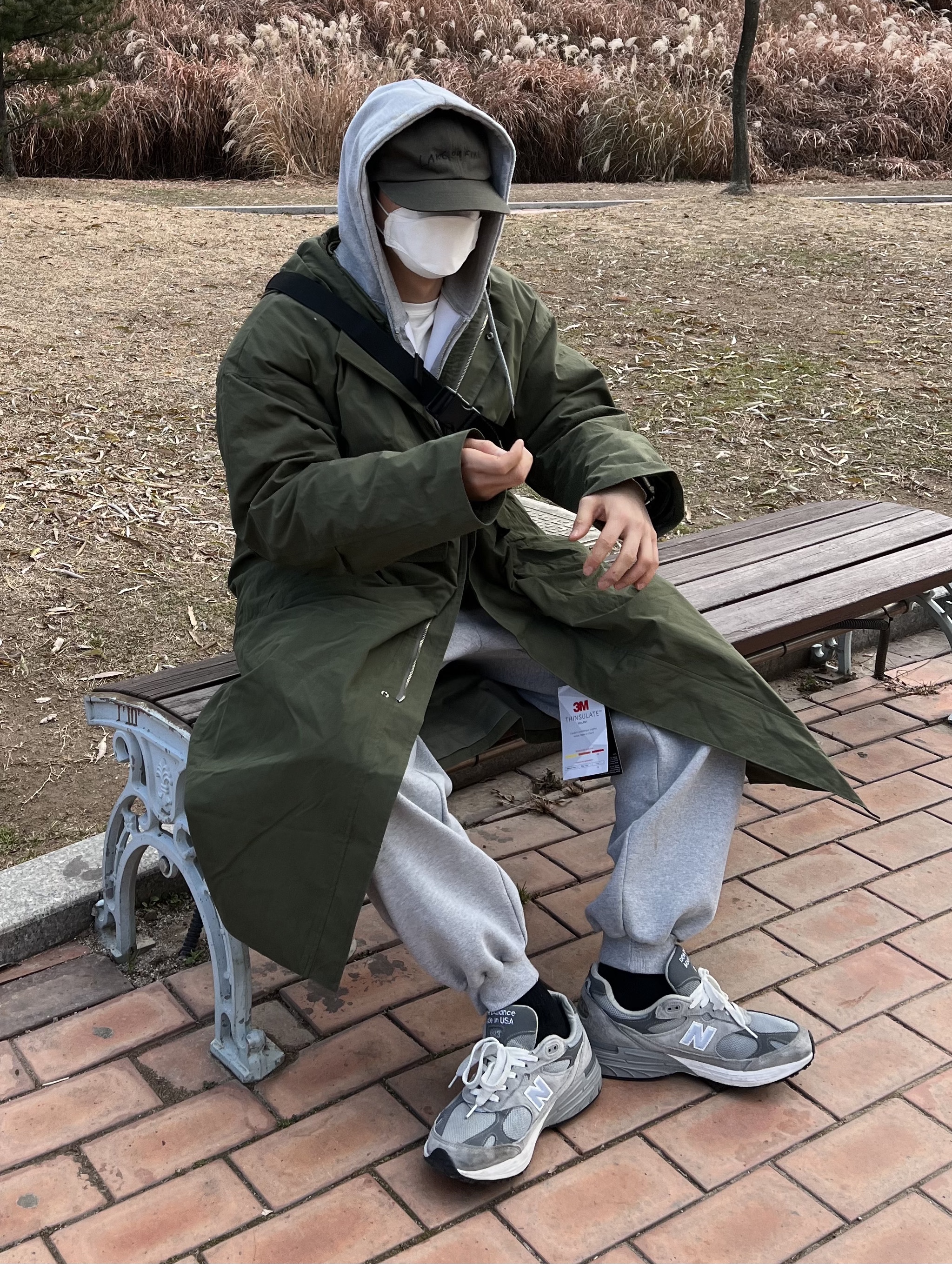 New Balance 993 Made in USA Grey - D Standard 착용 스타일 - 2