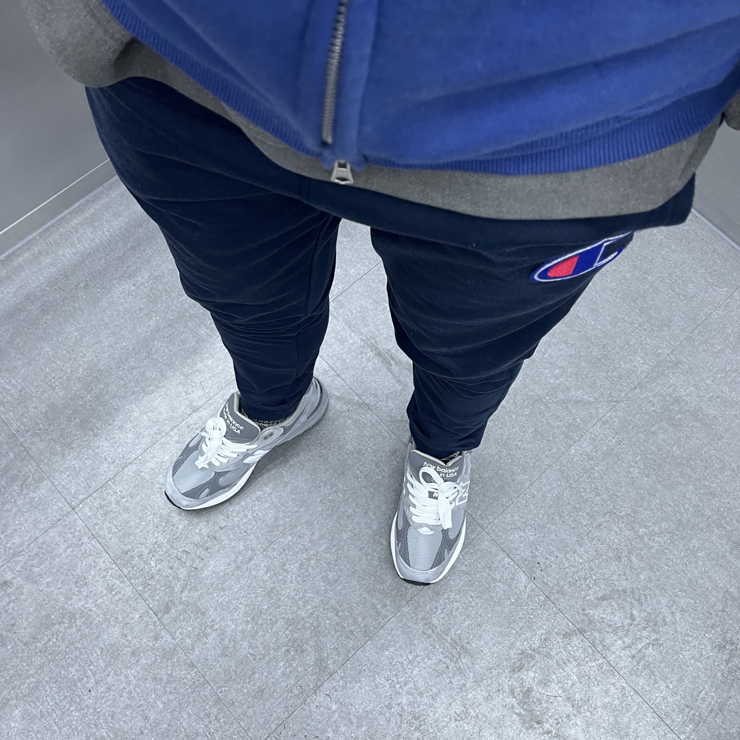 New Balance 993 Made in USA Grey - D Standard 착용 스타일 - 3